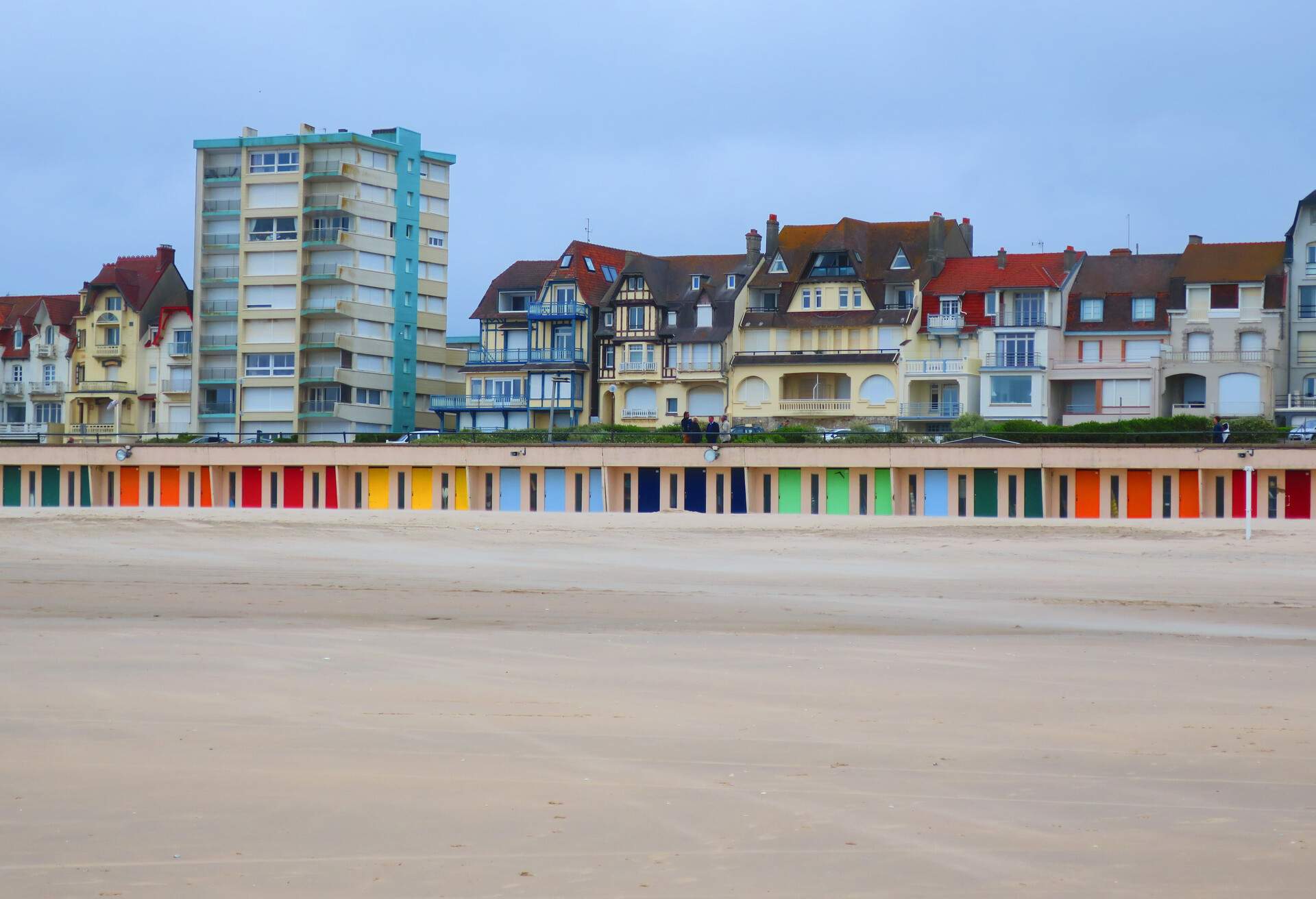 beach cabins on the beach of the Touquet, Hauts de France , France ; Shutterstock ID 666836185