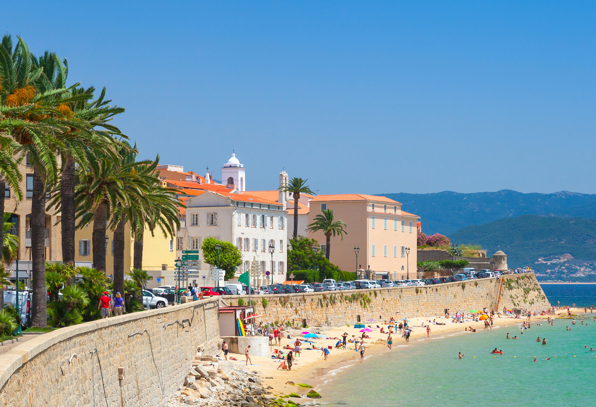 Ajaccio, Corsica, France. Coastal cityscape panorama; Shutterstock ID 298067672; Purpose: TRAVEL HACKER; Brand (KAYAK, Momondo, Any): KAYAK
