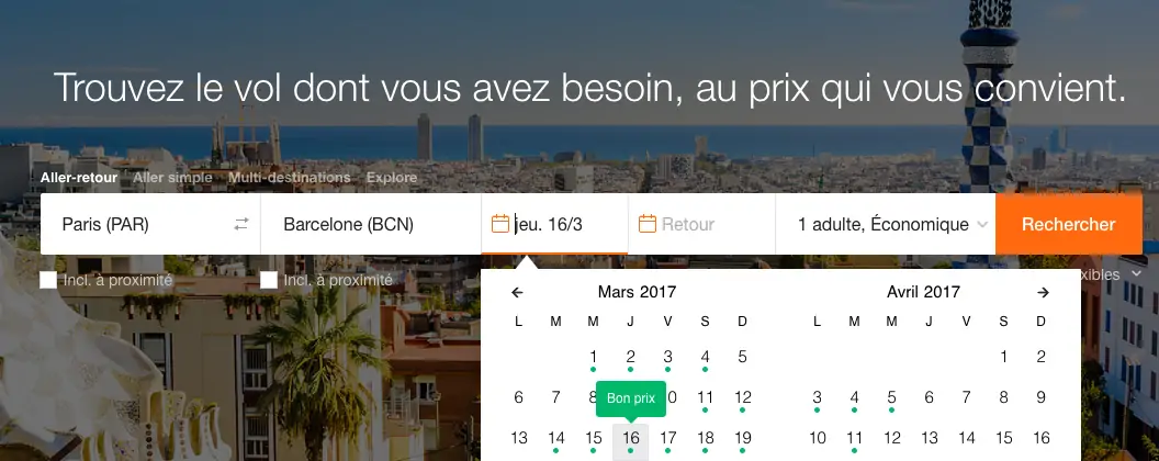 KAYAK Meilleur prix de vol