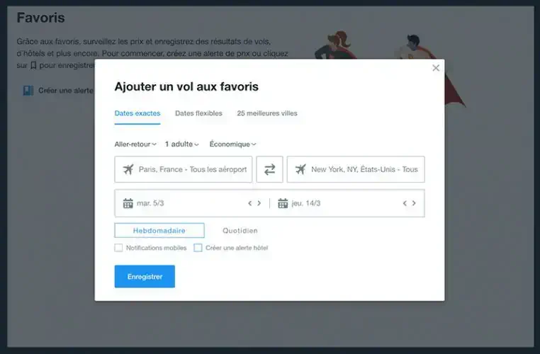 Les alertes de prix KAYAK vous aident à dénicher les bonnes affaires