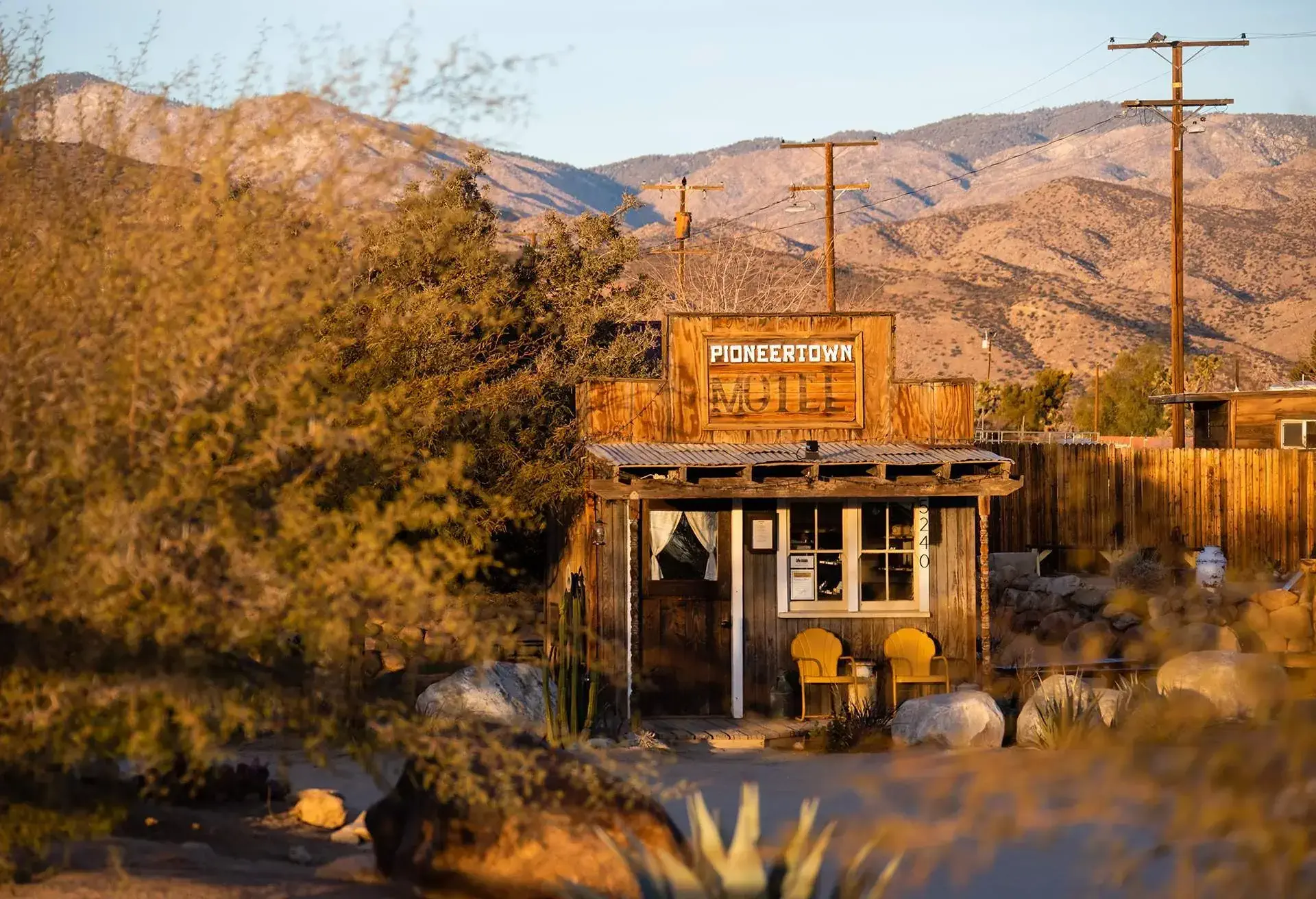 Entrance of the Pioneertown Motel in California