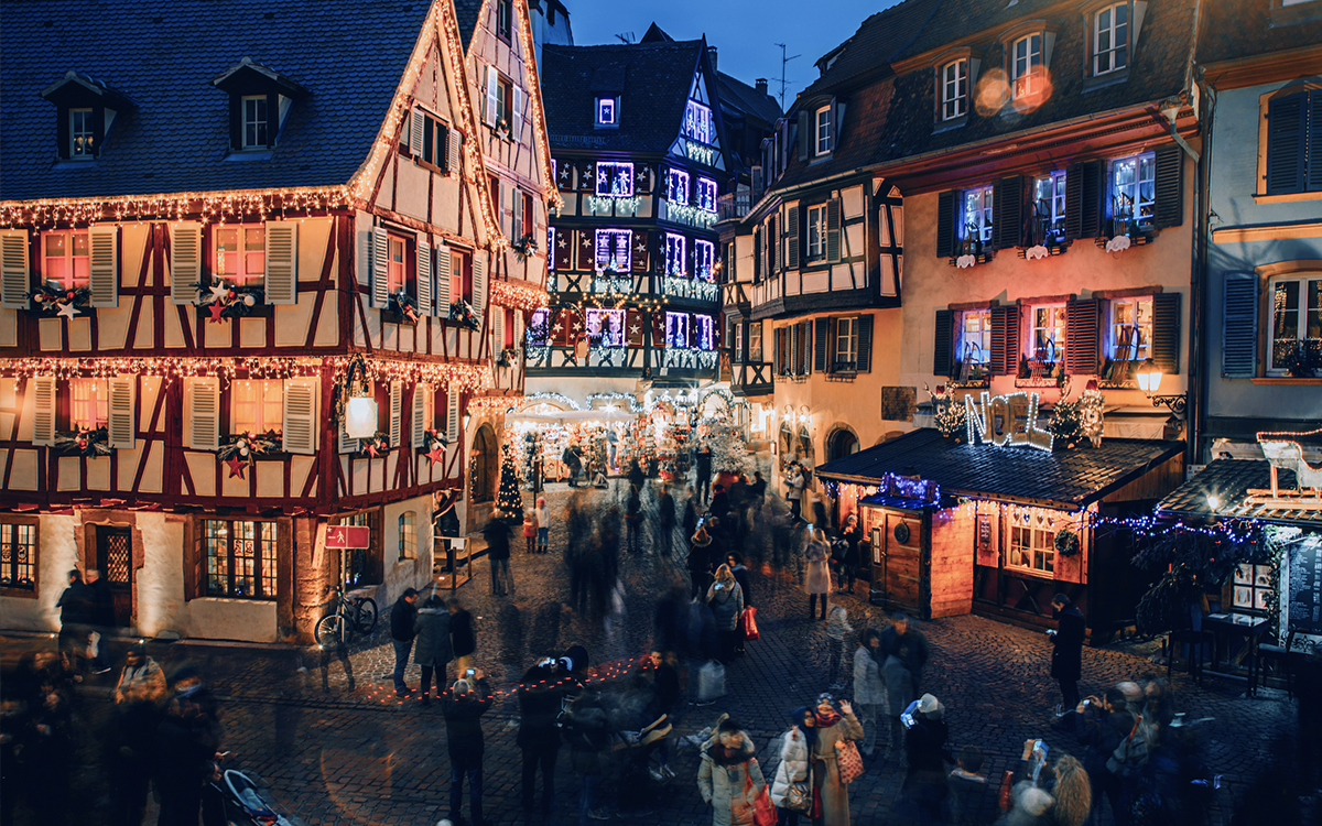 Colmar France lumières Noël