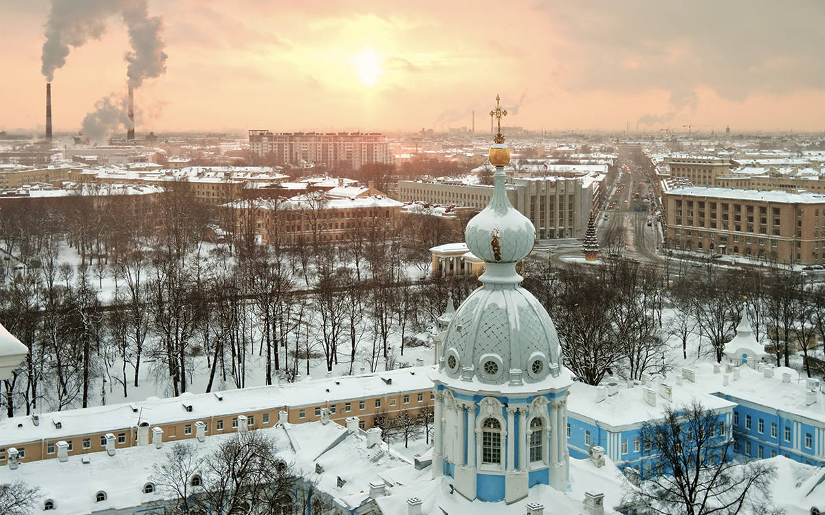 St Petersbourg neige hiver