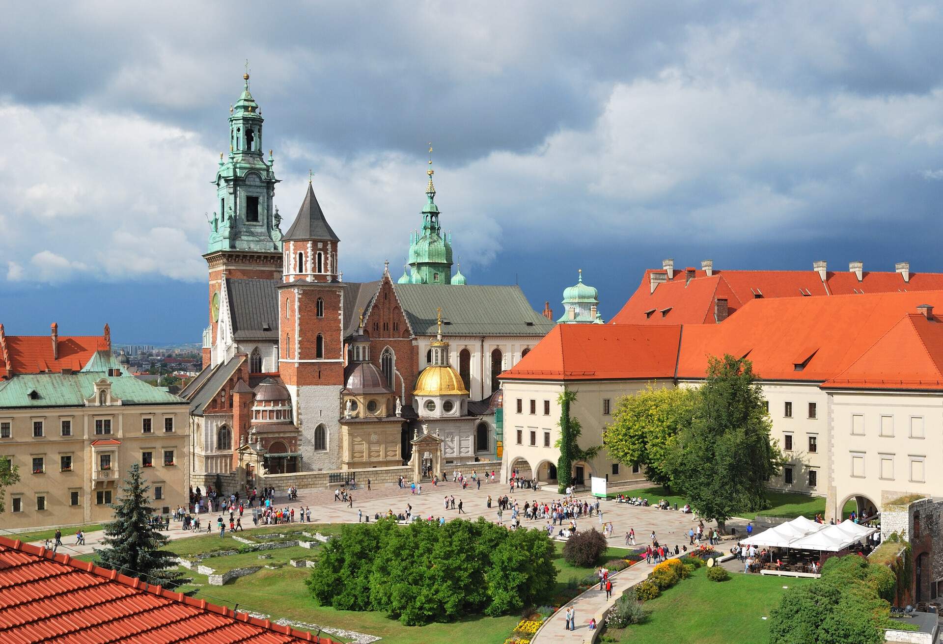 Krakow, Poland. Wawel Cathedral on the background of the stormy sky; Shutterstock ID 110449007