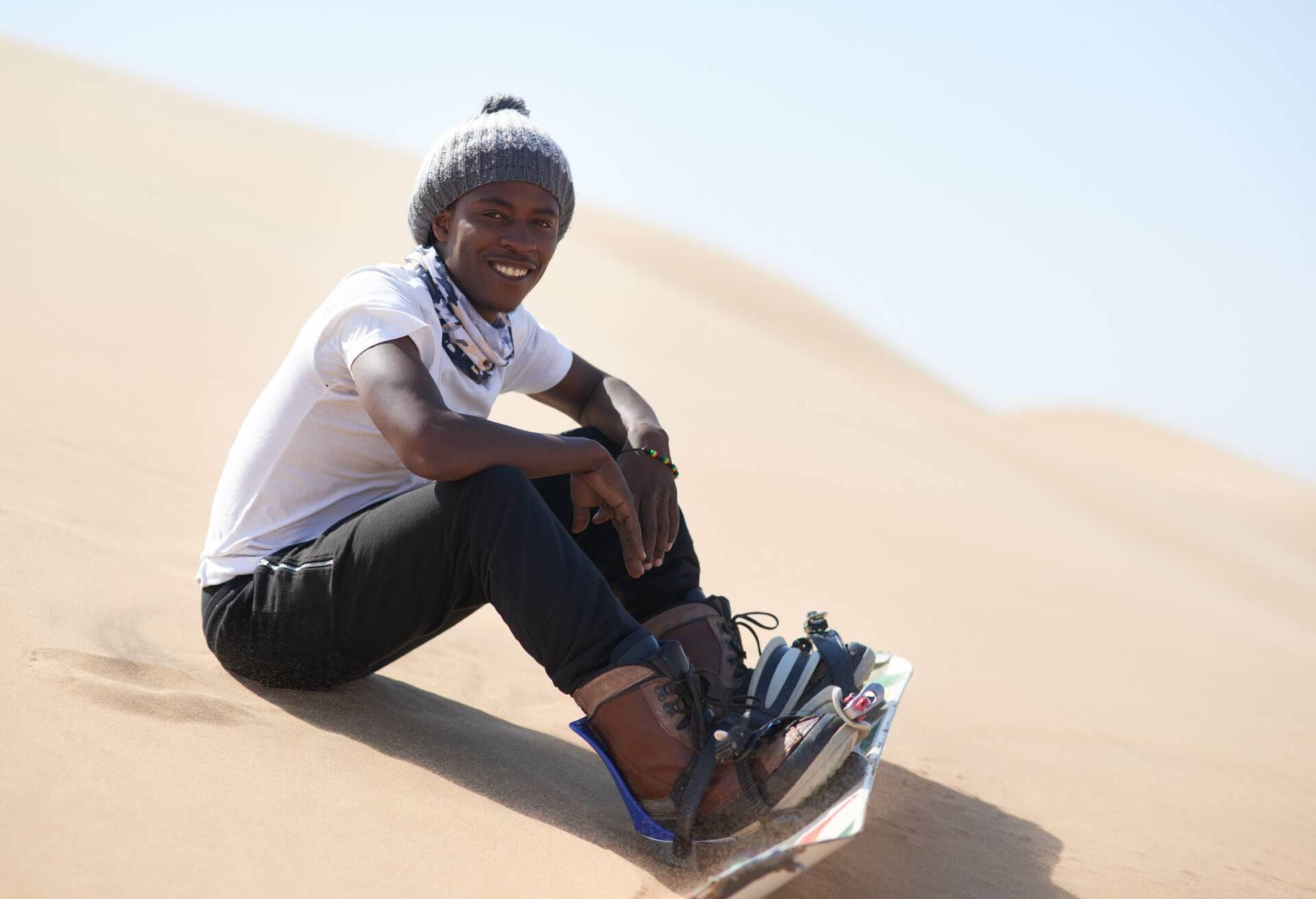 namibia sandboarding dunes desert