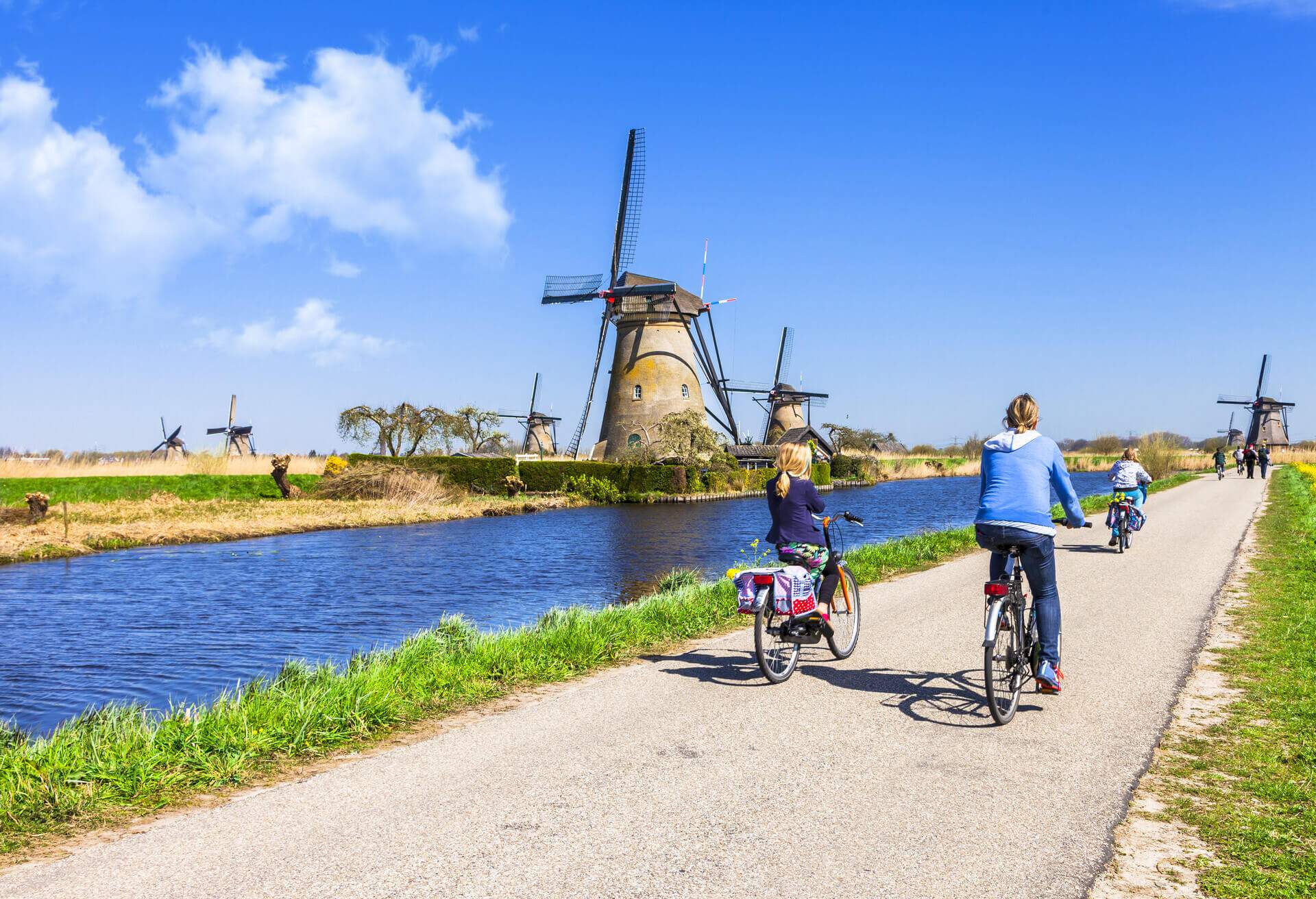netherlands bikes windmill unesco