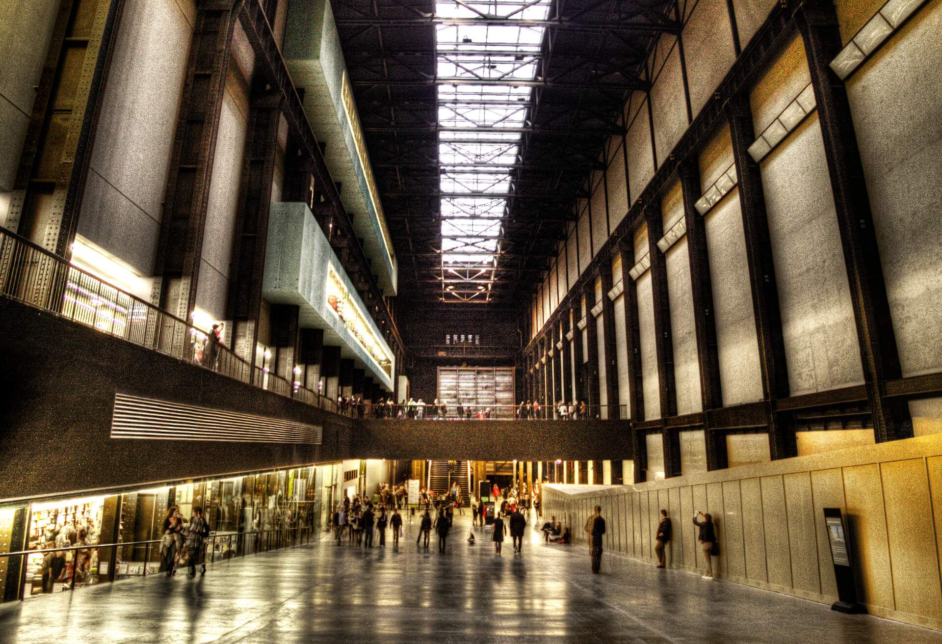 View inside the Tate Modern Turbine Hall, London, UK