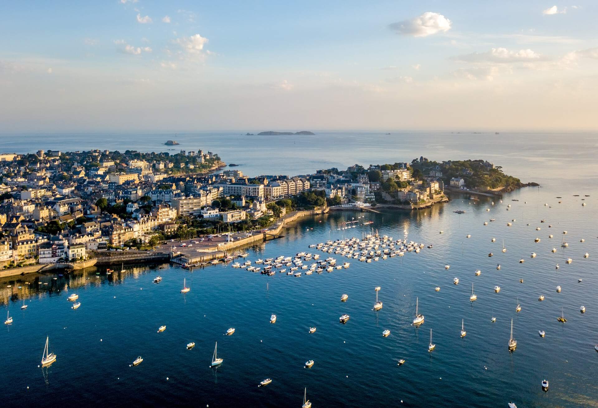 Aerial view of Dinard harbor; Shutterstock ID 766503727