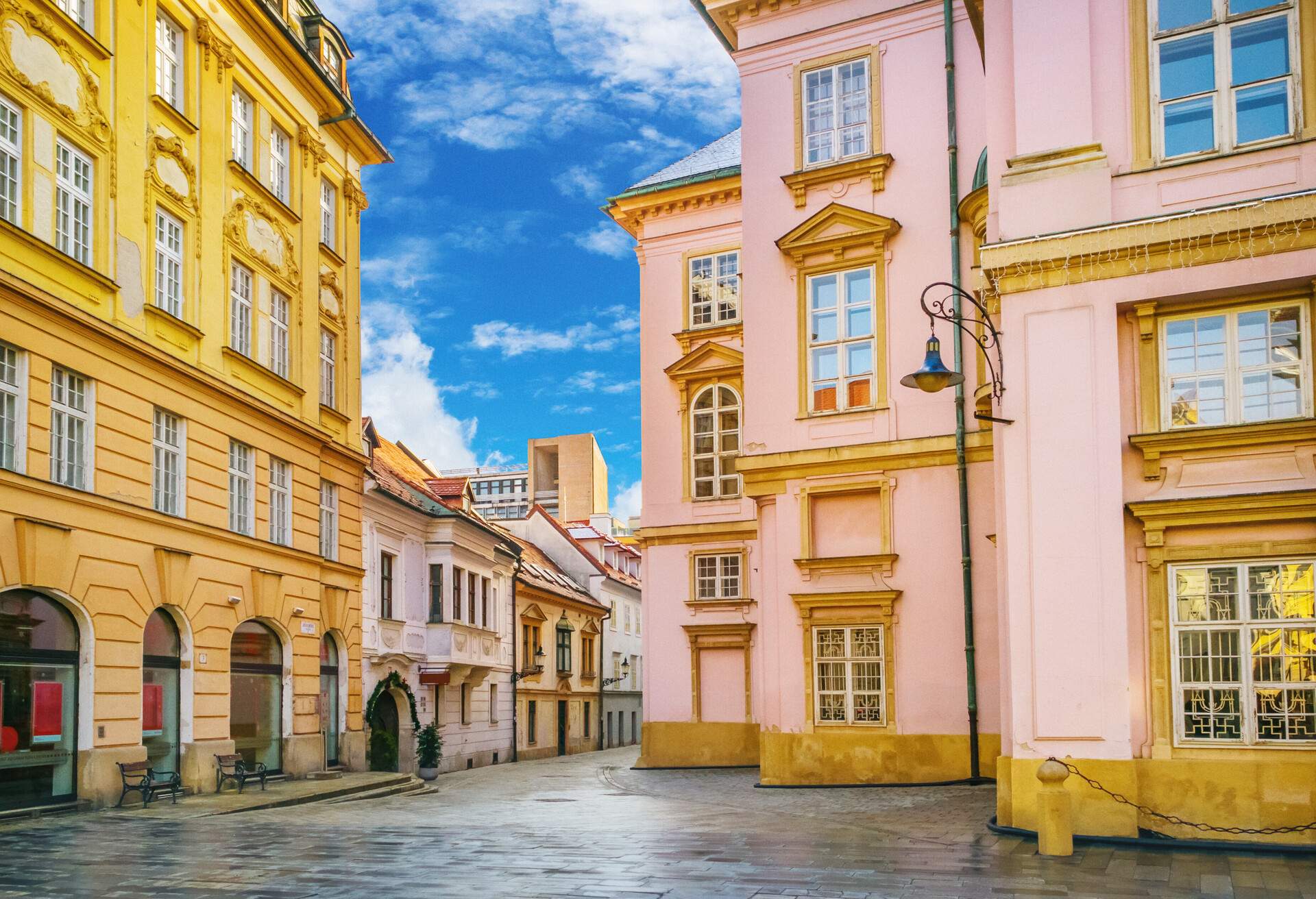 Urban scene in Bratislava