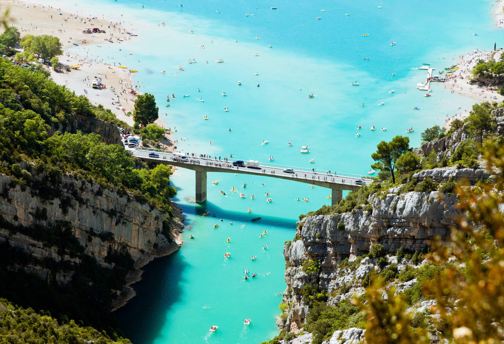 St Croix lake and Verdon River, Provence, France. 
