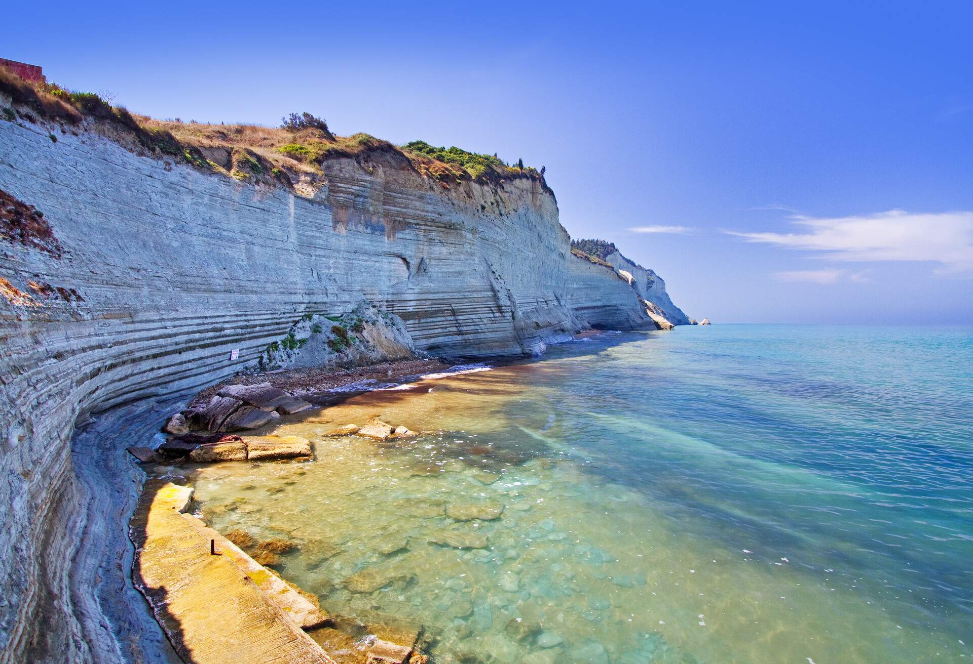 loggas beach near cape drastis, peroulades, corfu island, greece; Shutterstock ID 745526680; Purpose: Corfu; Brand (KAYAK, Momondo, Any): Any