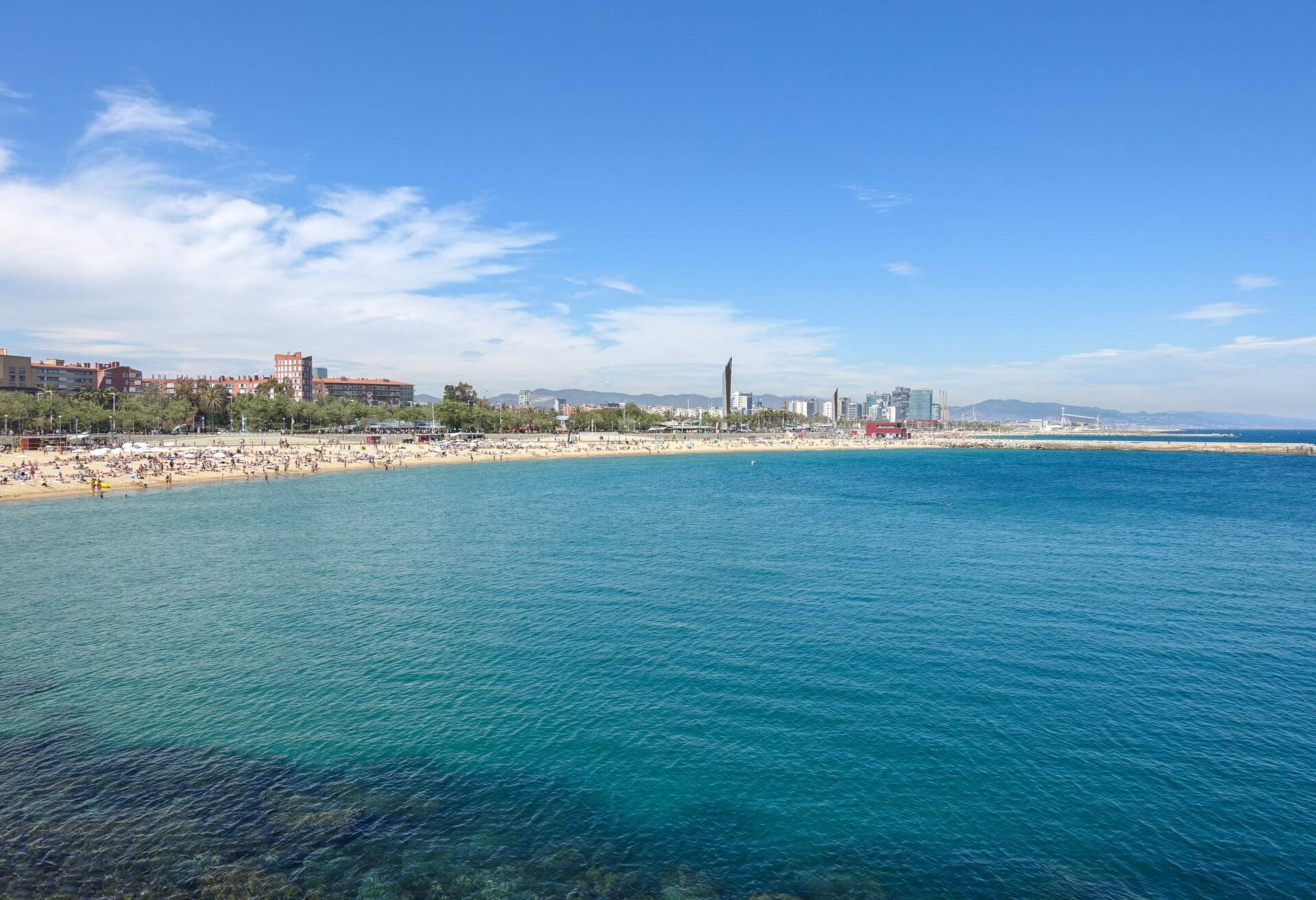 barceloneta beach in barcelona