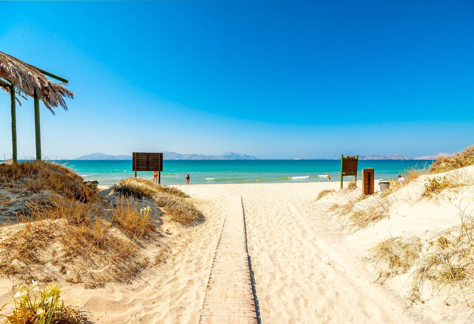The way to an exotic sand beach in Kos island in Greece.; Shutterstock ID 616766564; Purpose: Newsletter; Brand (KAYAK, Momondo, Any): Any