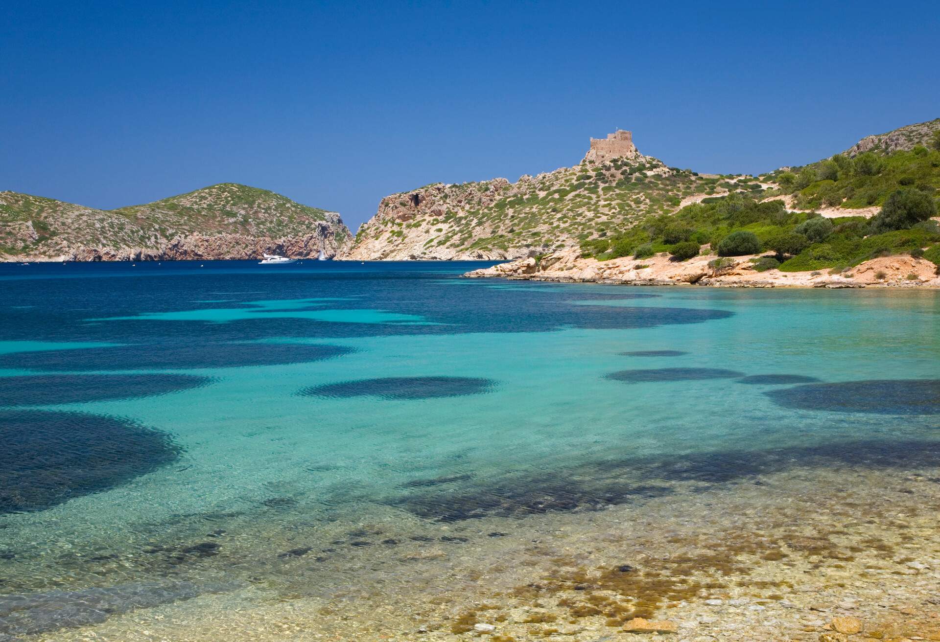 Lying ten miles off the coast of south-eastern Mallorca, the Cabrera archipelago is an area of outstanding natural beauty and ecological importance. Declared a national park in 1991, the archipelago comprises nineteen uninhabited islands, of which the largest, Illa de Cabrera, boasts a picturesque bay and 14th century castle.