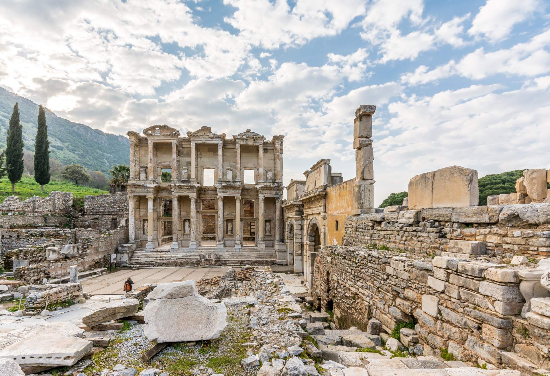 This library is one of the most beautiful structures in Ephesus.
