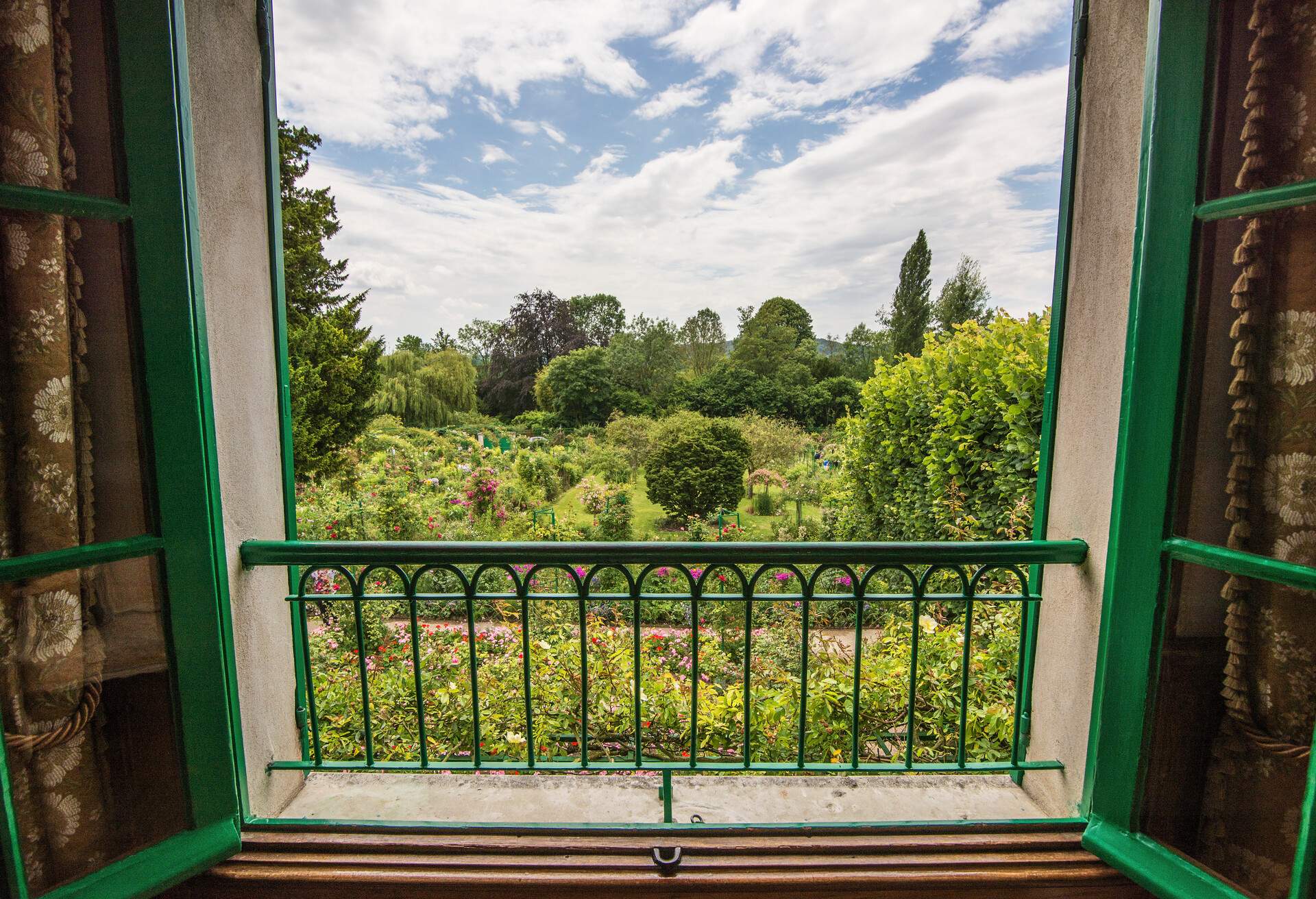 The garden of Claude Monet's house in Giverny, Normandy