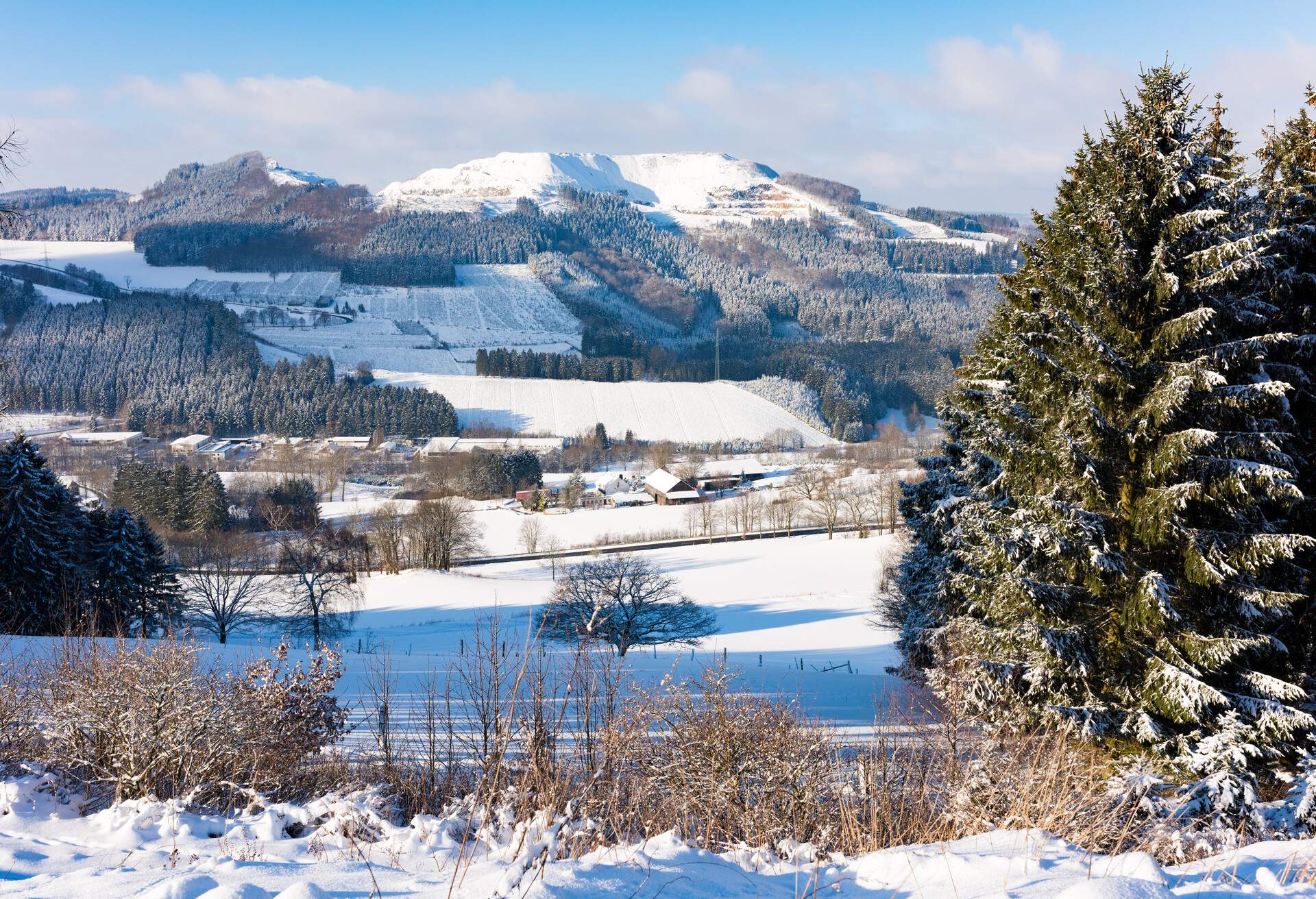 sauerland in wintersauerland in  winter