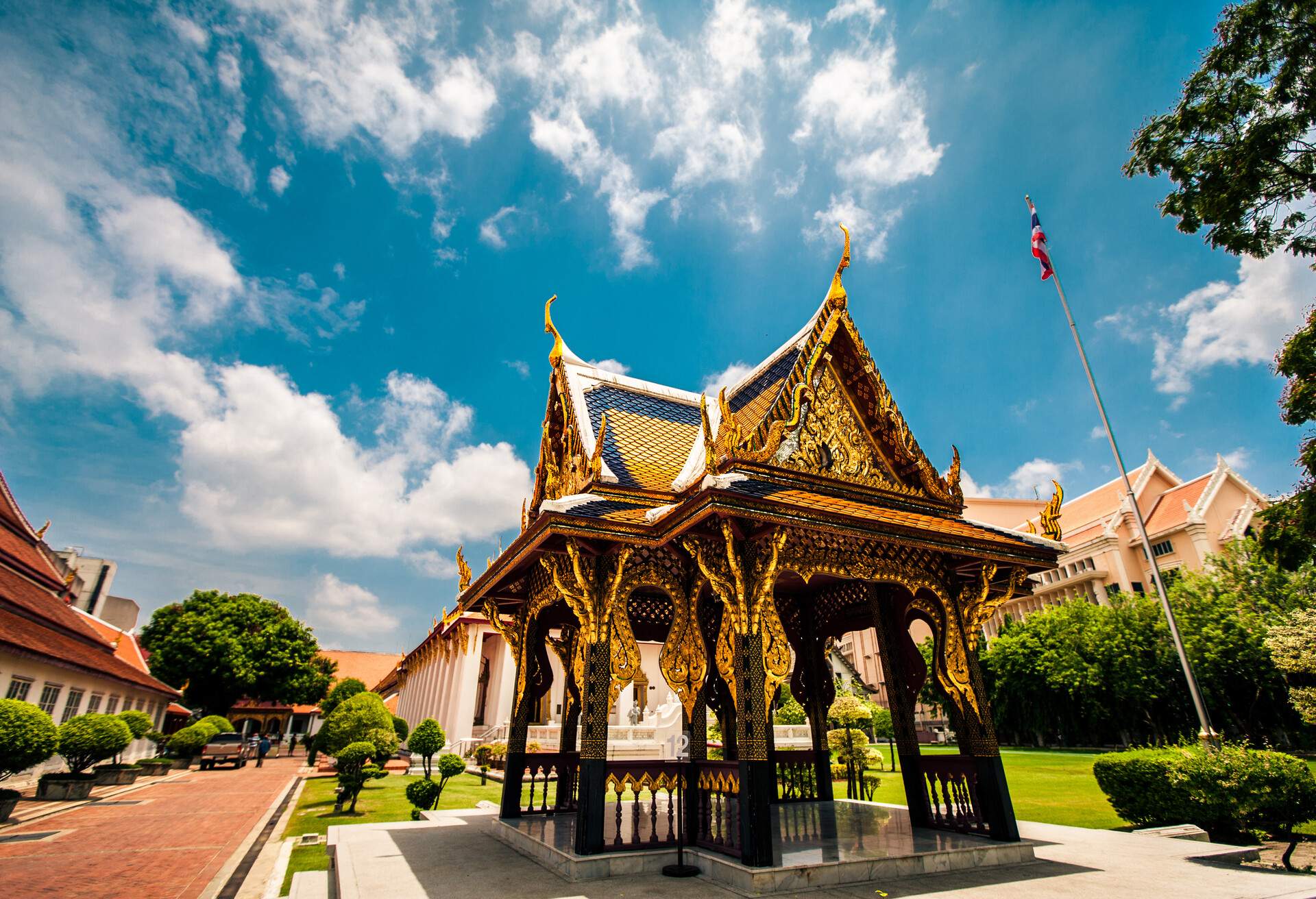 Pavilion at front door of Bangkok National museum.