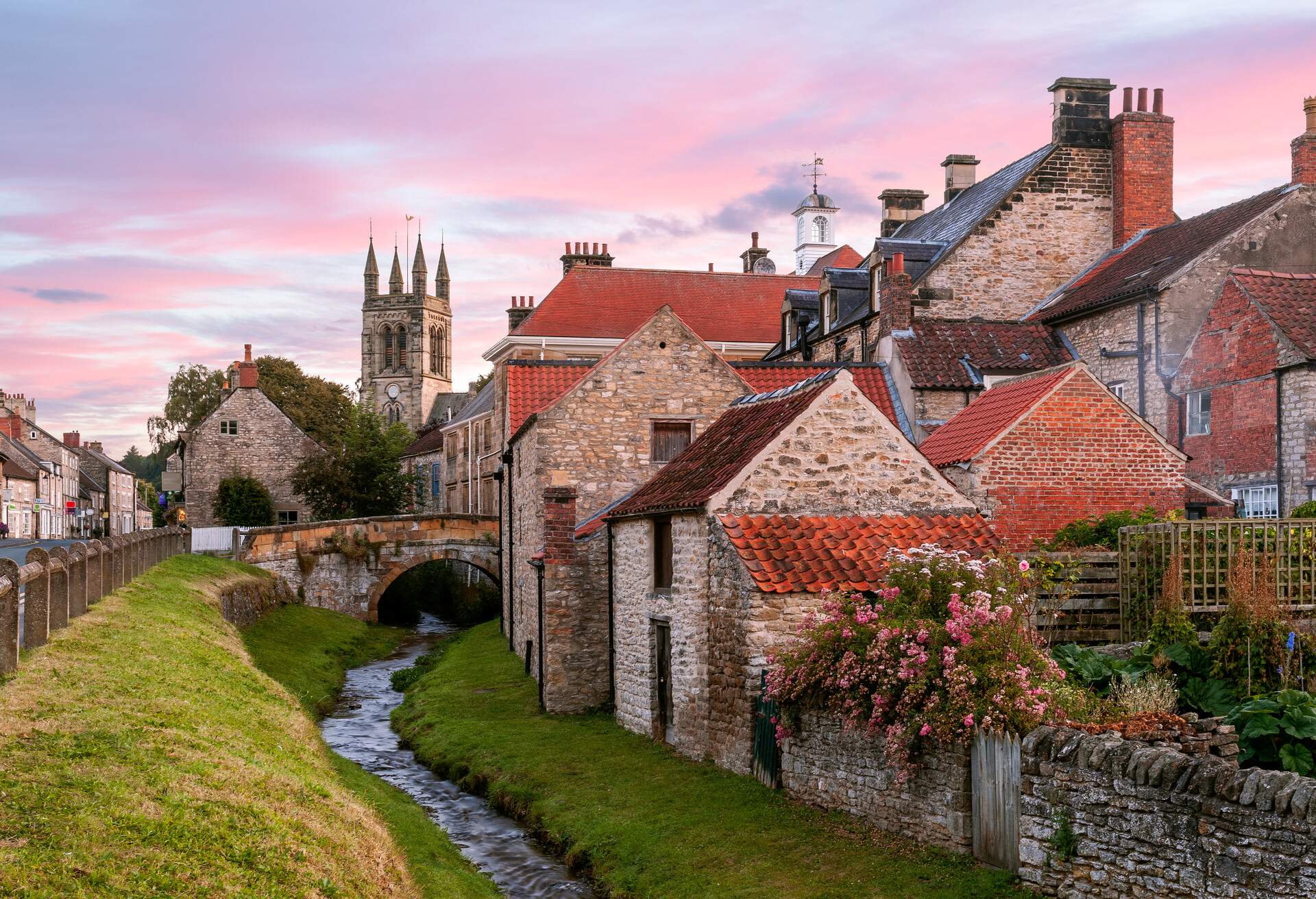 Sunset at Helmsley, Yorkshire, England