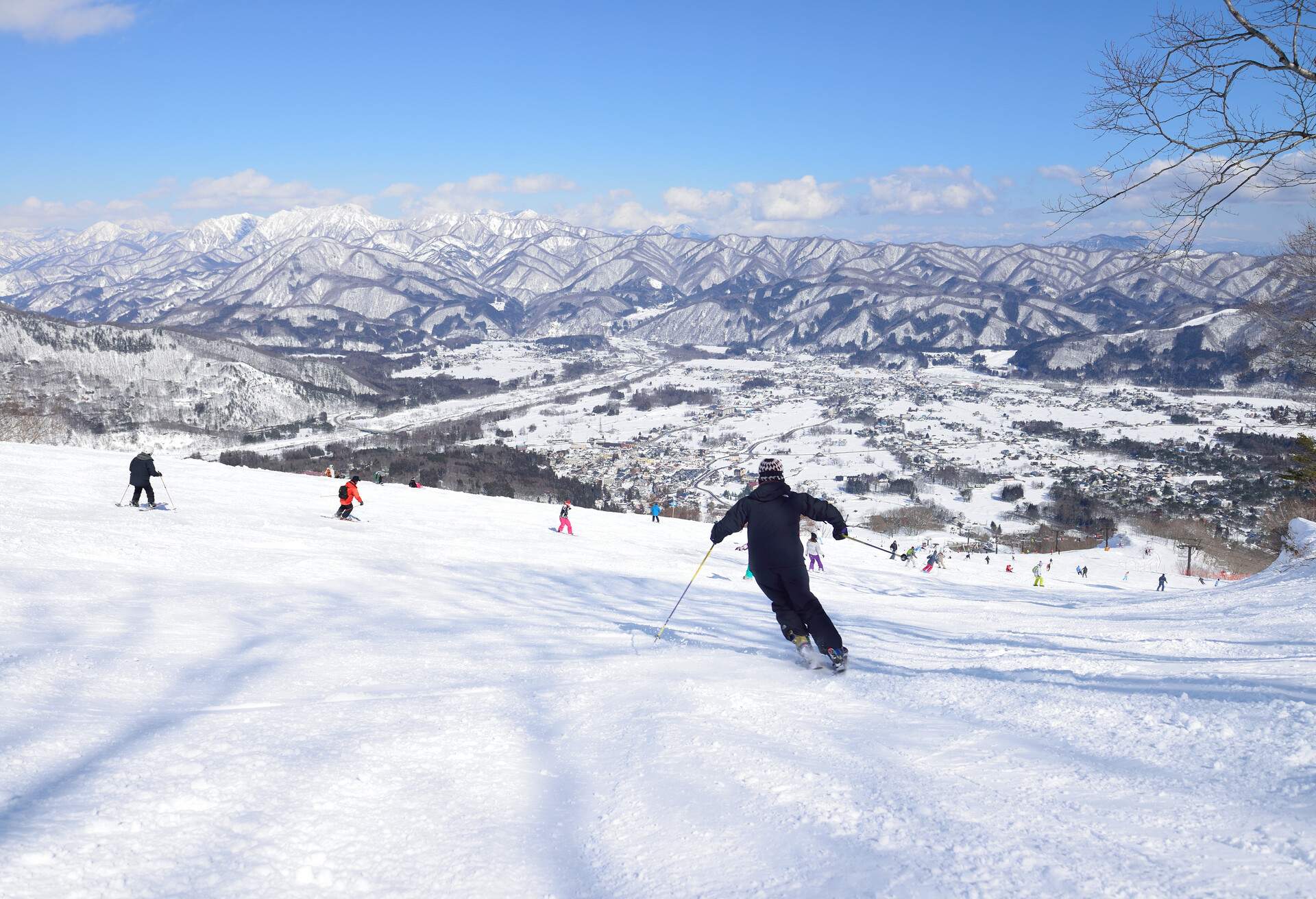 Panoramic ski at hakuba happo in Nagano Japan