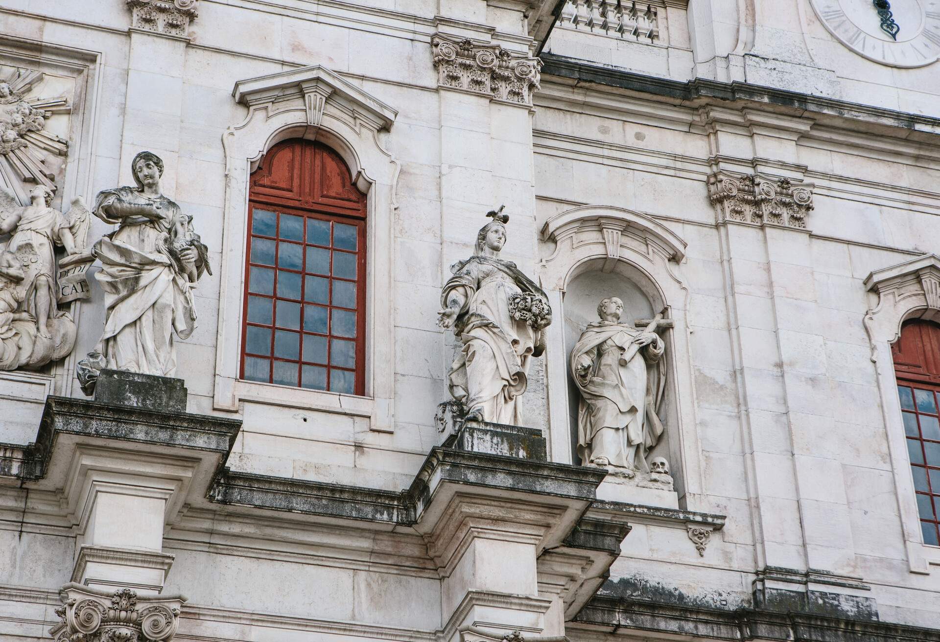 Basilica da Estrela cathedral in Lissbon, Portugal. Catholic cathedral and west Christianity. Architectural sight in historic center in Baroque and classicism style.