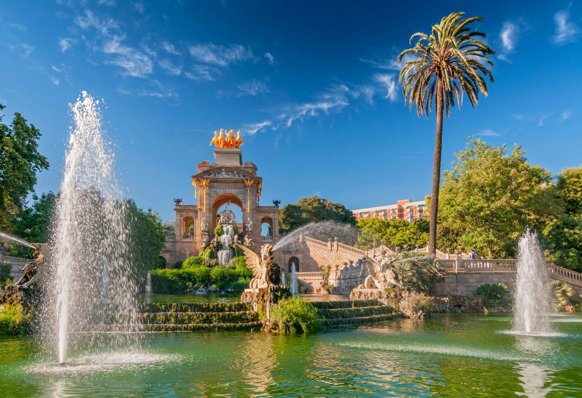 Fountain of Parc de la Ciutadella in Barcelona, Spain.