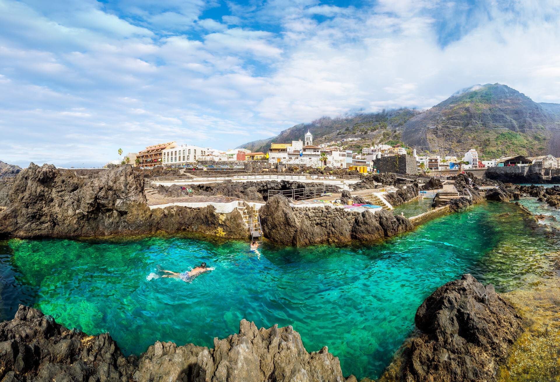 Landscape with Garachico town of Tenerife, Canary Islands, Spain