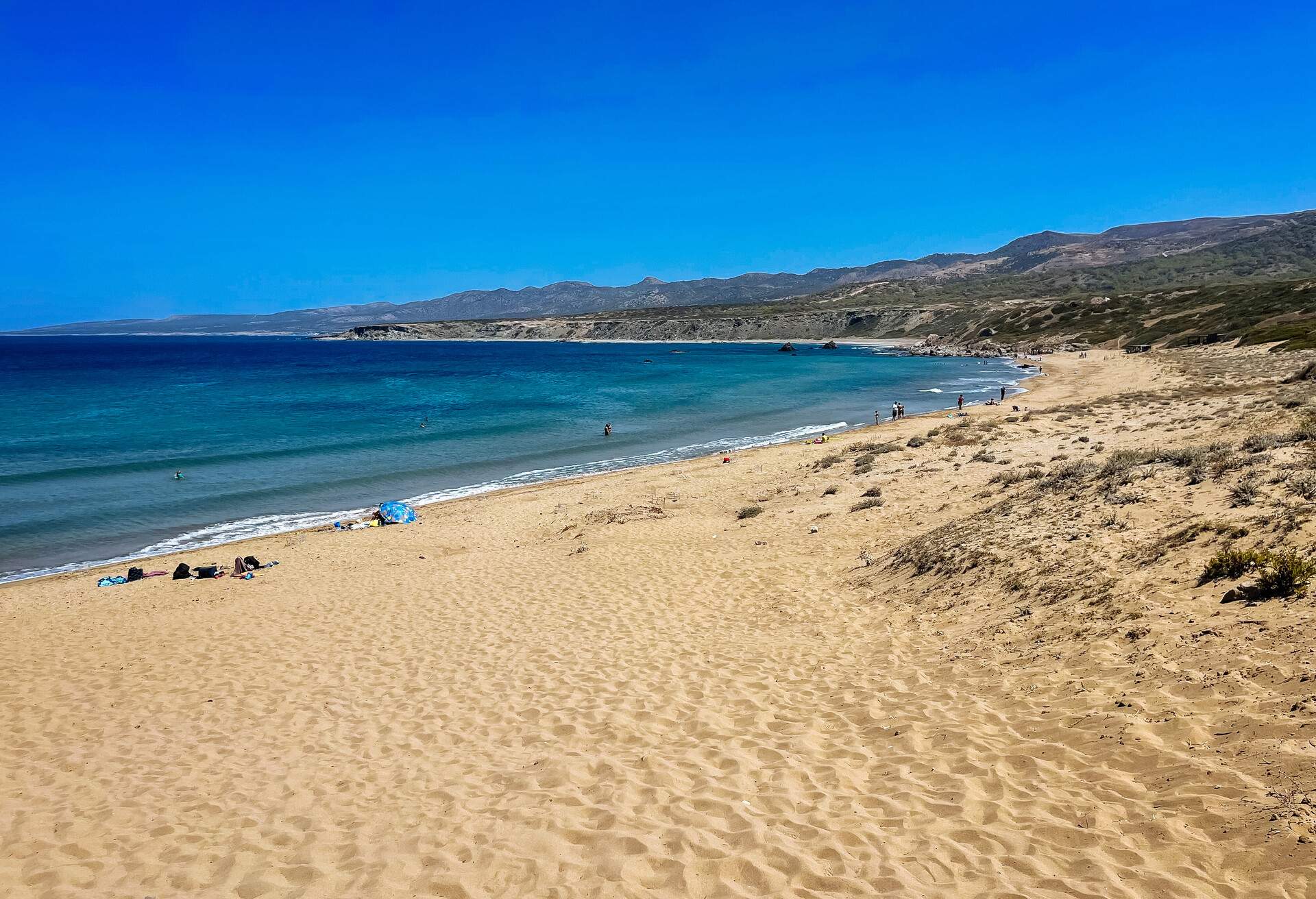 People at Lara Bay beach, Cyprus.