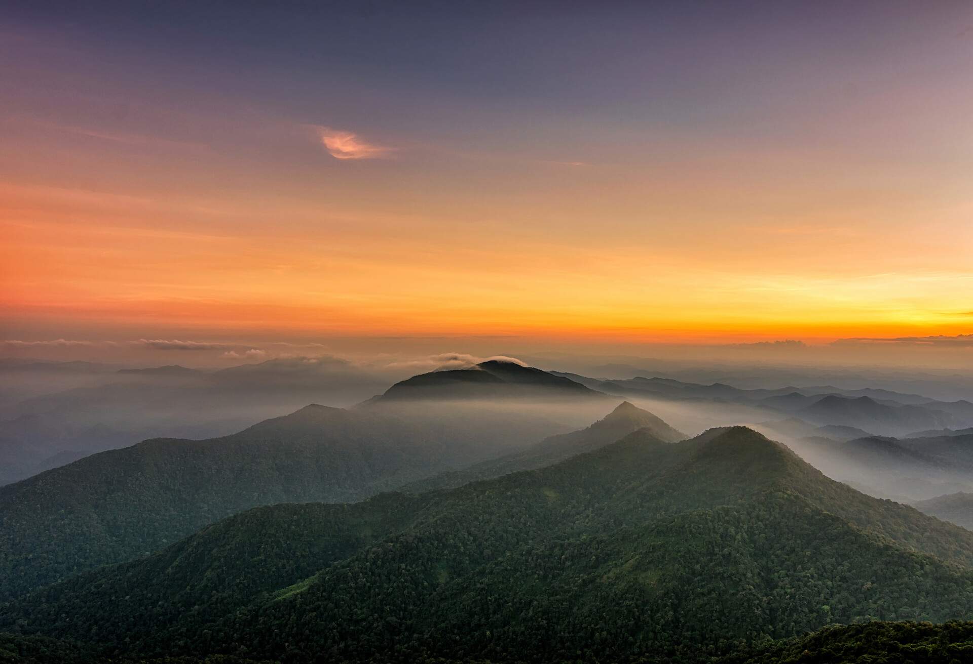 View Point at Doi Mokoju in Kamphaeng Phet,Thailand.