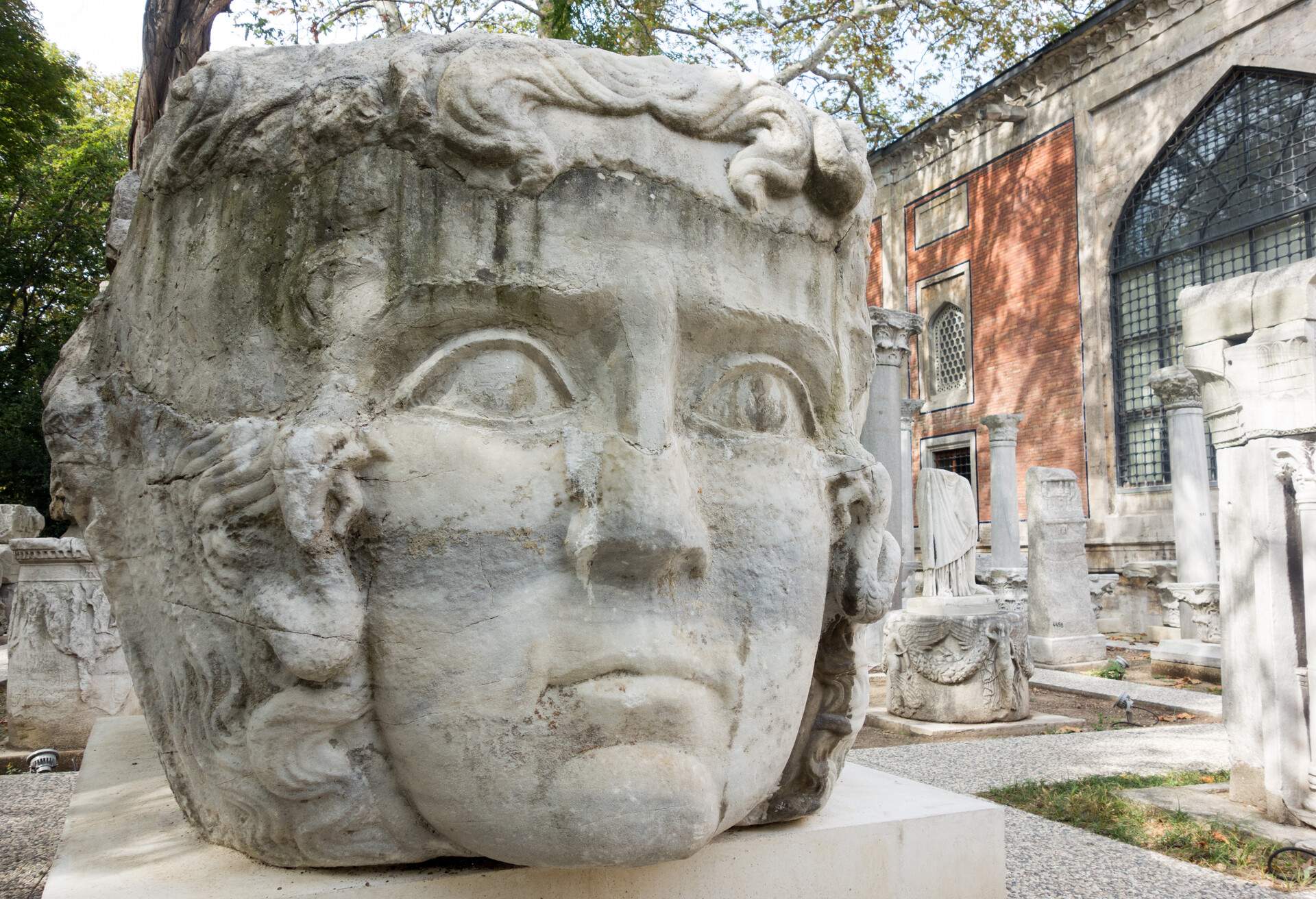 The Ä°stanbul Archaeological Museums is located in Ä°stanbul's Sultanahmet neighborhood, on the Osman Hamdi Bey slope connecting the GÃ¼lhane Park with the TopkapÄ± Palace.