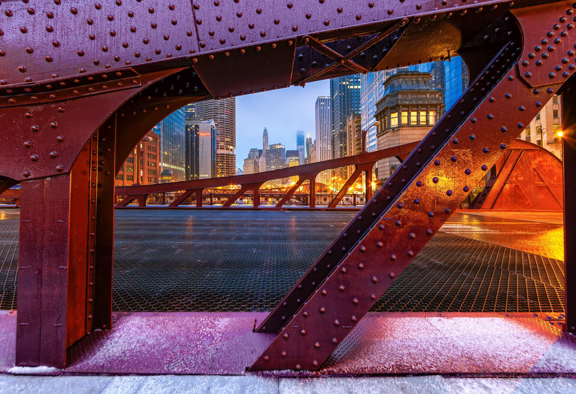 Marshall Suloway Bridge, Chicago, Illinois, America.