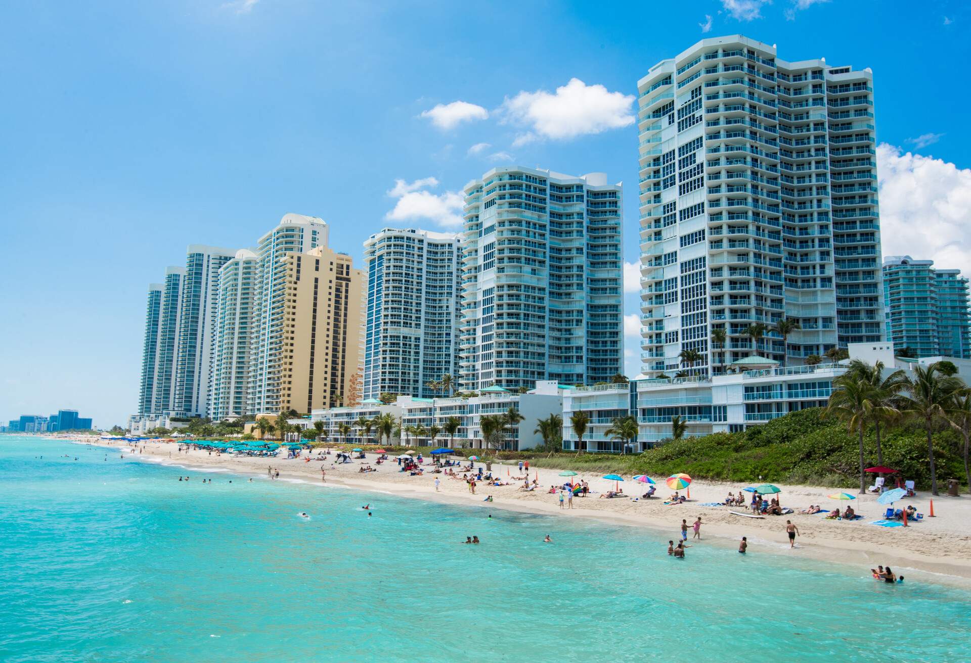 A beach in Sunny Isles. Miami, Florida