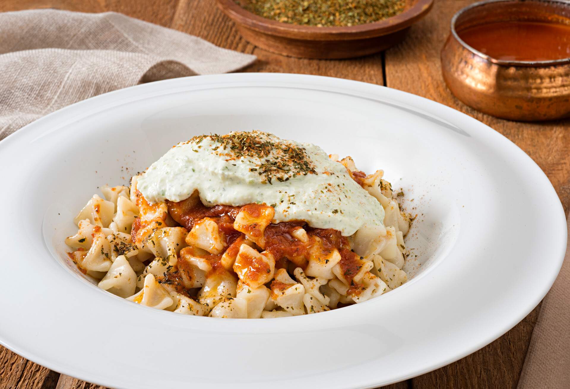 Traditional Turkish food manti