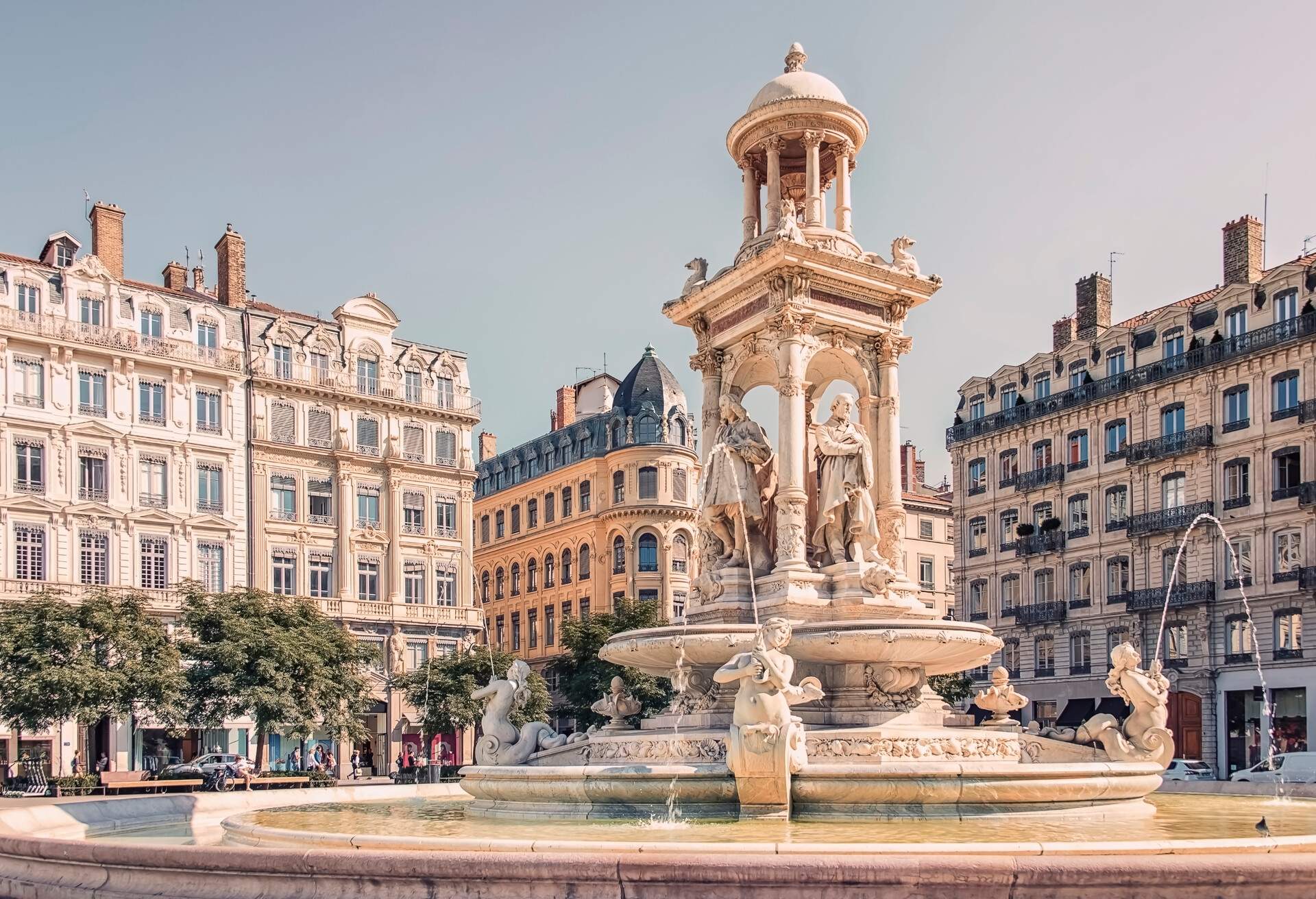 Place des Jacobins in the city of Lyon, France