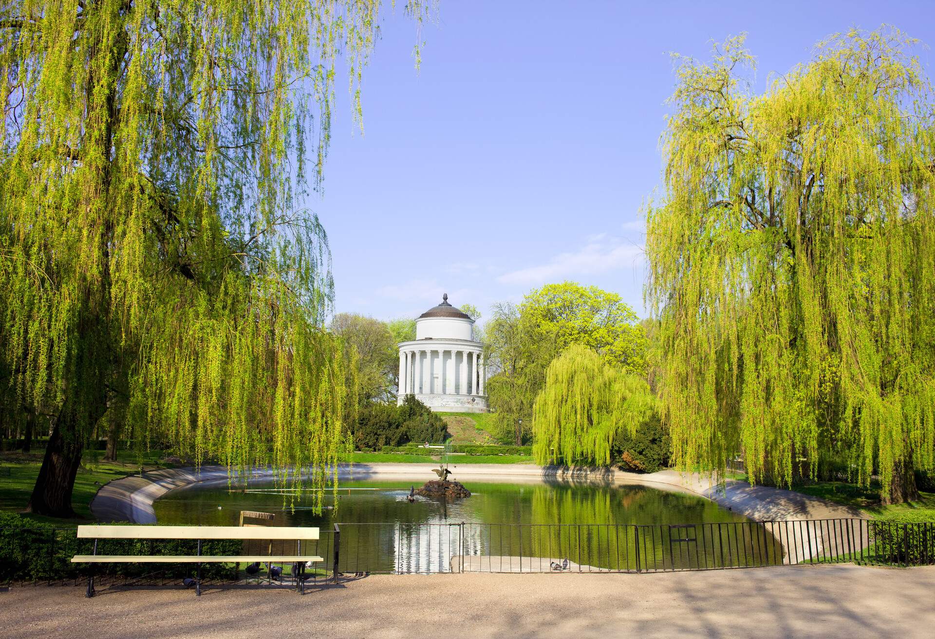 The Saxon Garden (Ogrod Saski) in spring, a public park in the downtown of Warsaw (Srodmiescie District), Poland; Shutterstock ID 77156404