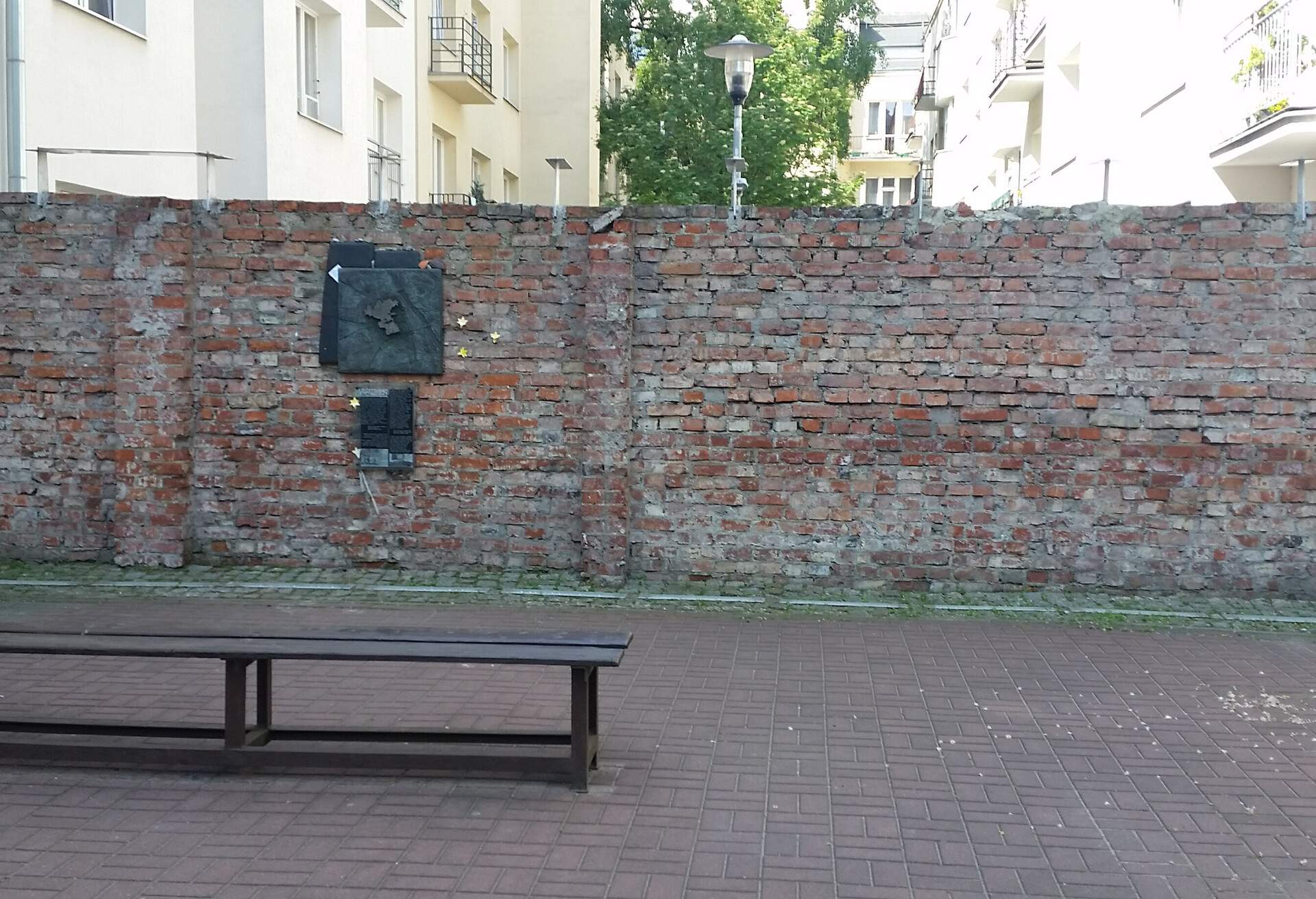 A wall FROM the Warsaw ghetto