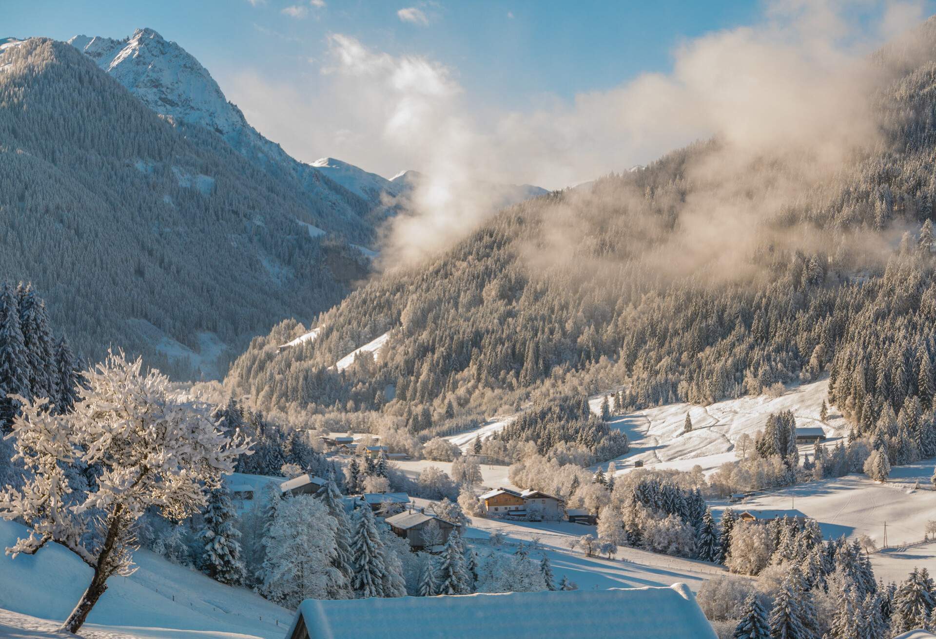 Kirchberg in Tirol is a small village near Kitzbuehel, a is a famous place for winter sport in Austria. 