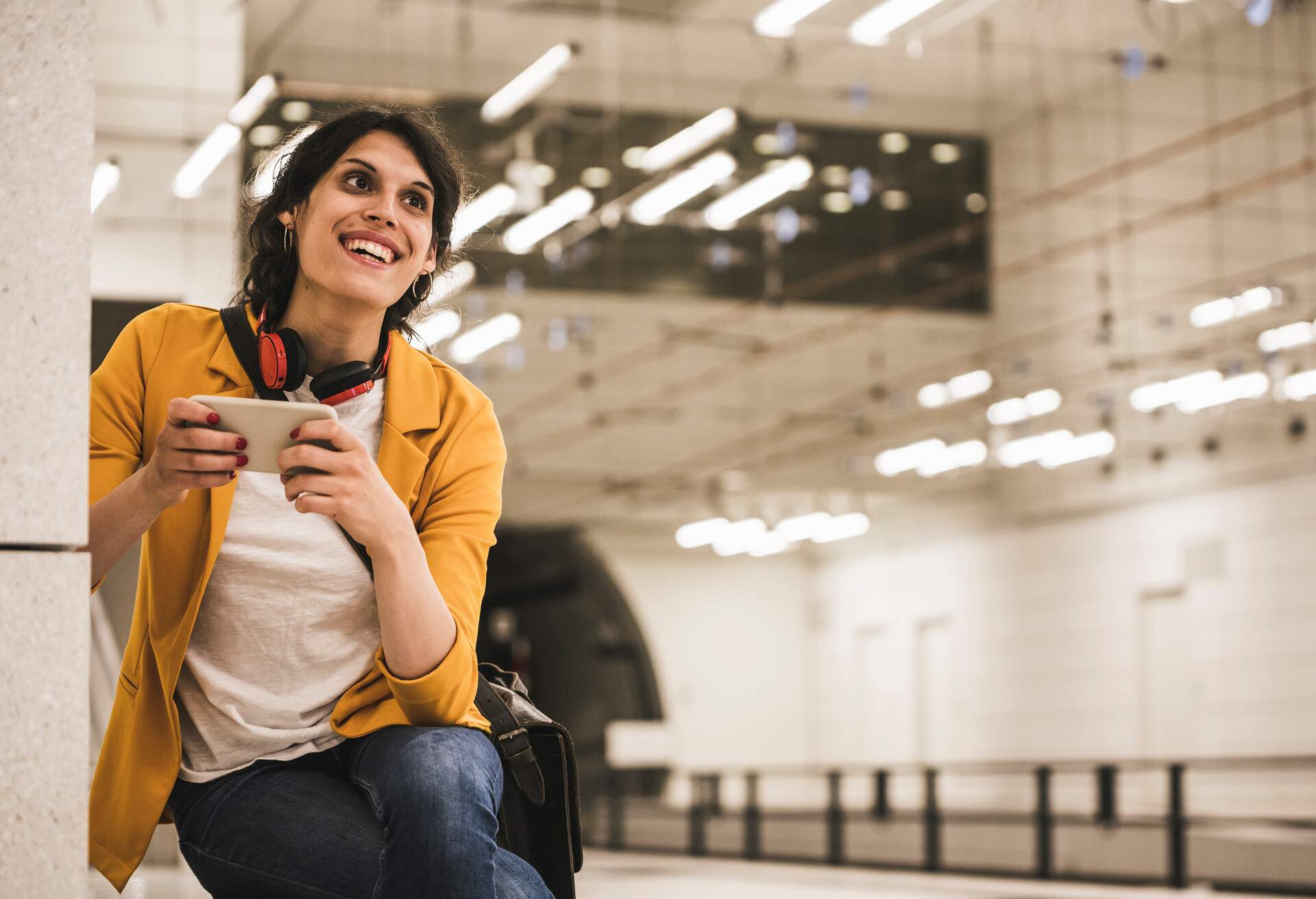 Transgender subway device phone