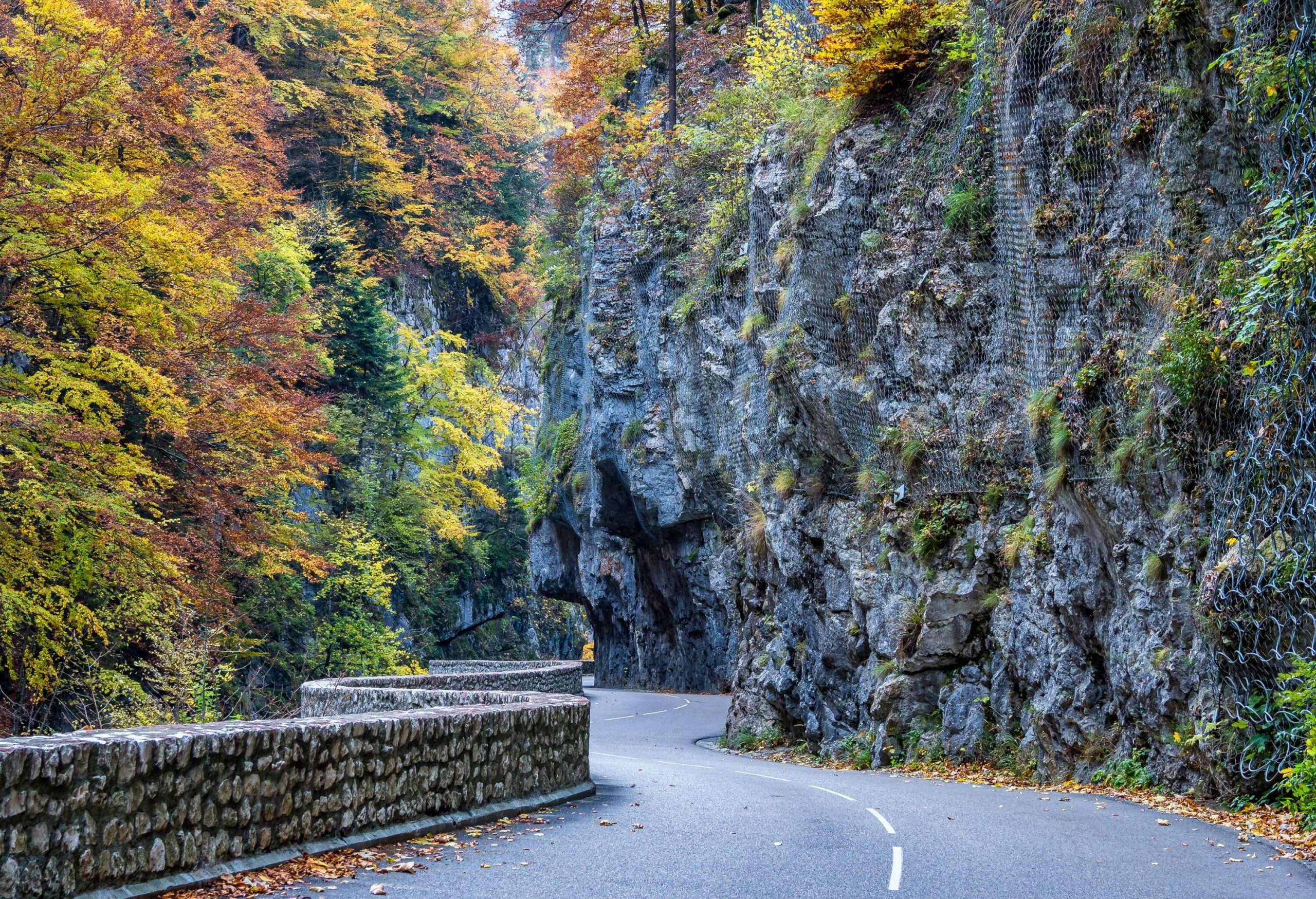 Gorges de la Bourne, the Bourne canyon near Villard de Lans, Vercors in France, Europe