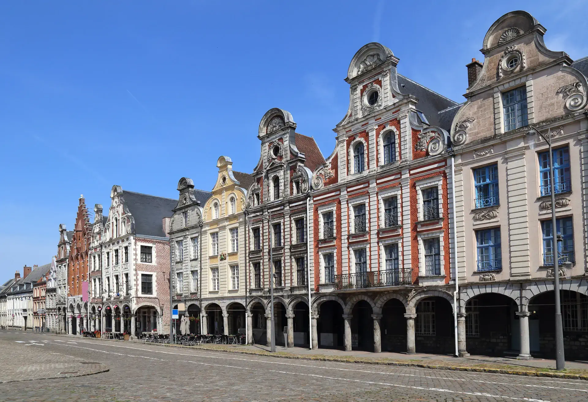Historical houses on the Grand Place in Arras, France