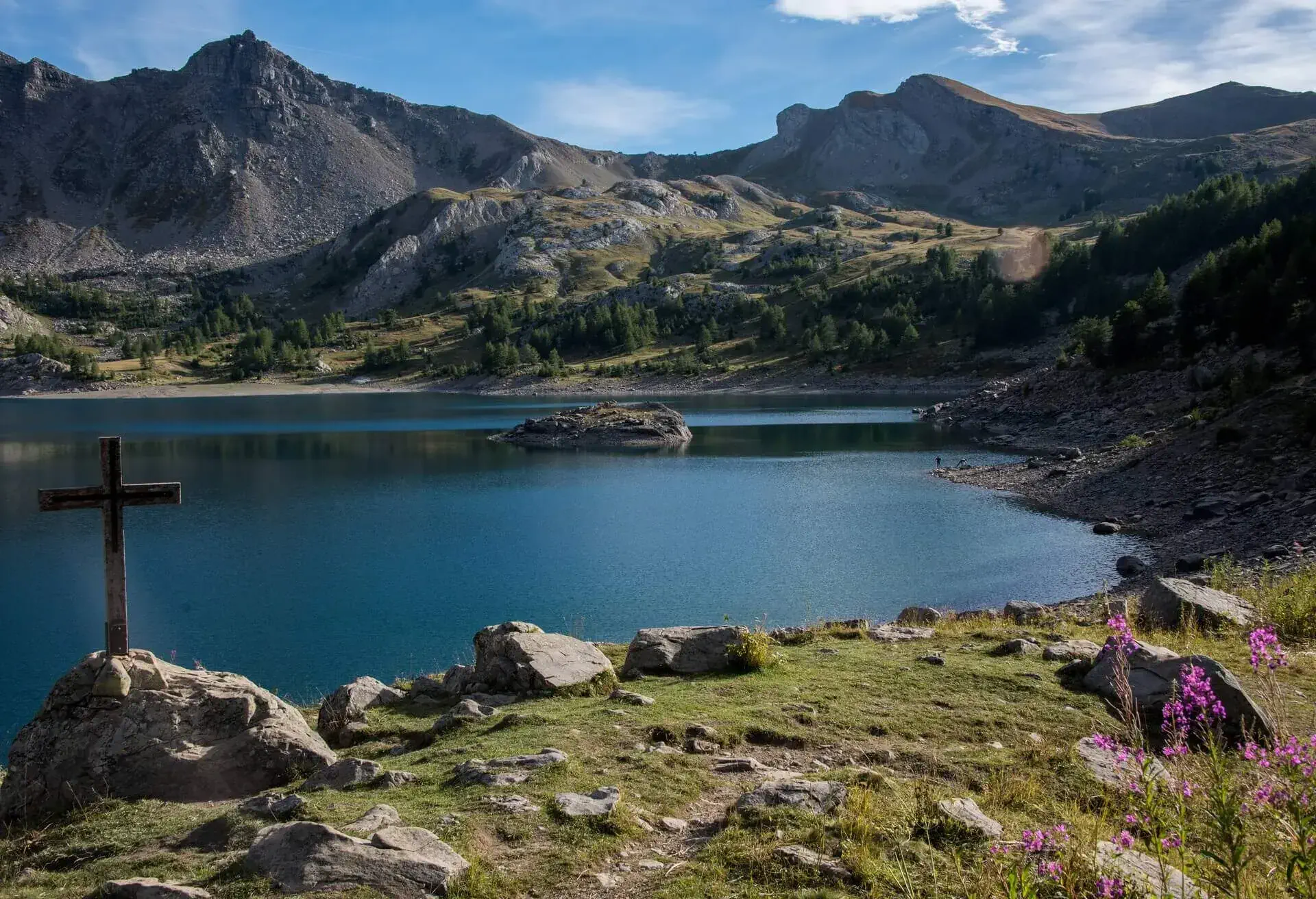 france alps allos lake