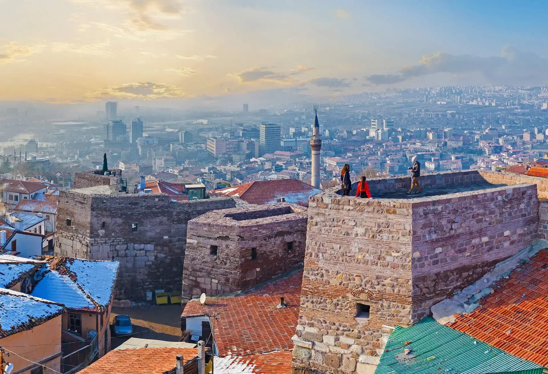 Panorama oh Hisar Castle Hill with the old stone towers, connected by the huge wall, Ankara, Turkey.; Shutterstock ID 440286883; Purpose: Destiny; Brand (KAYAK, Momondo, Any): Any