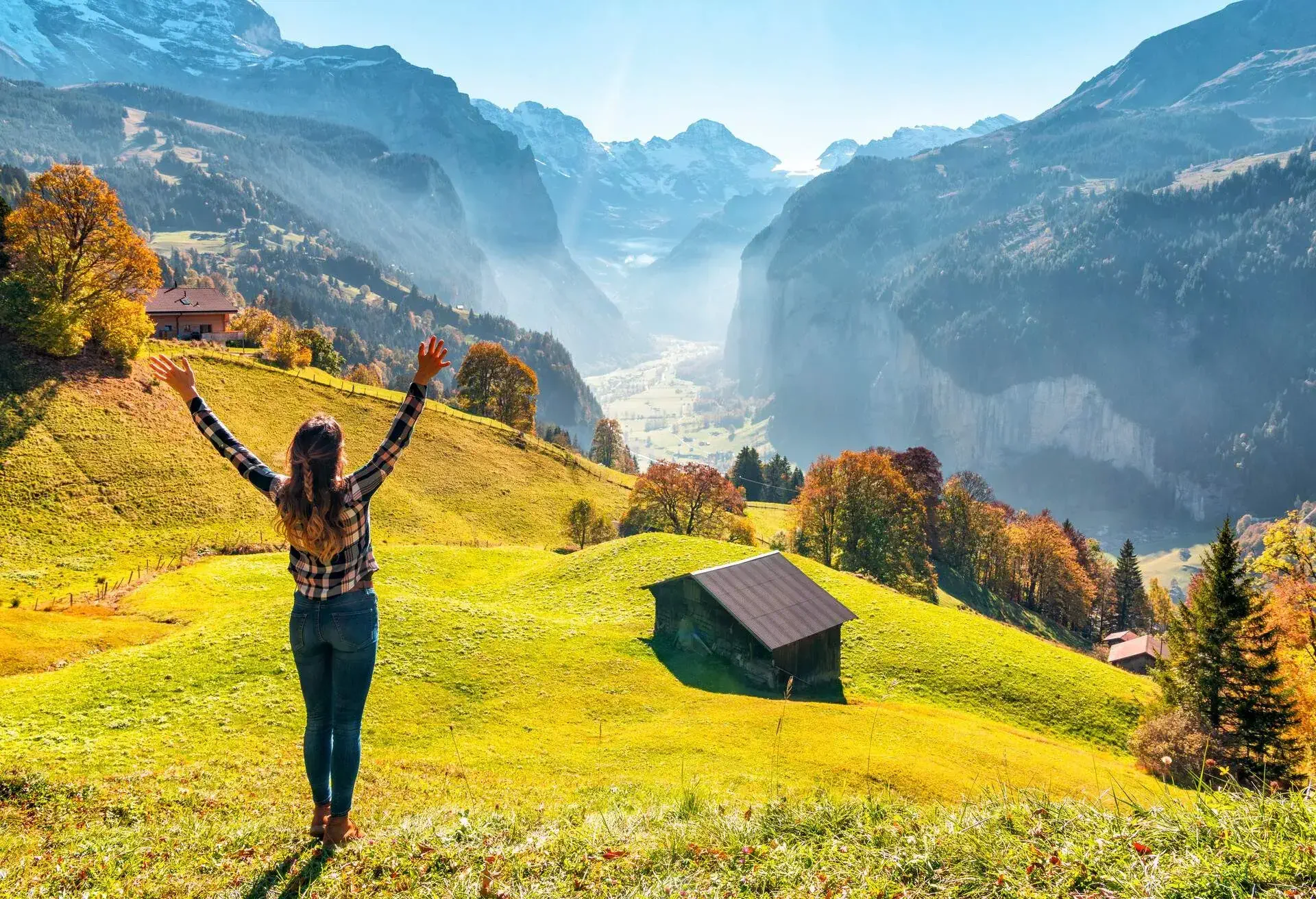 Wengen, Lauterbrunnen valley,Canton of Bern, Switzerland, Europe