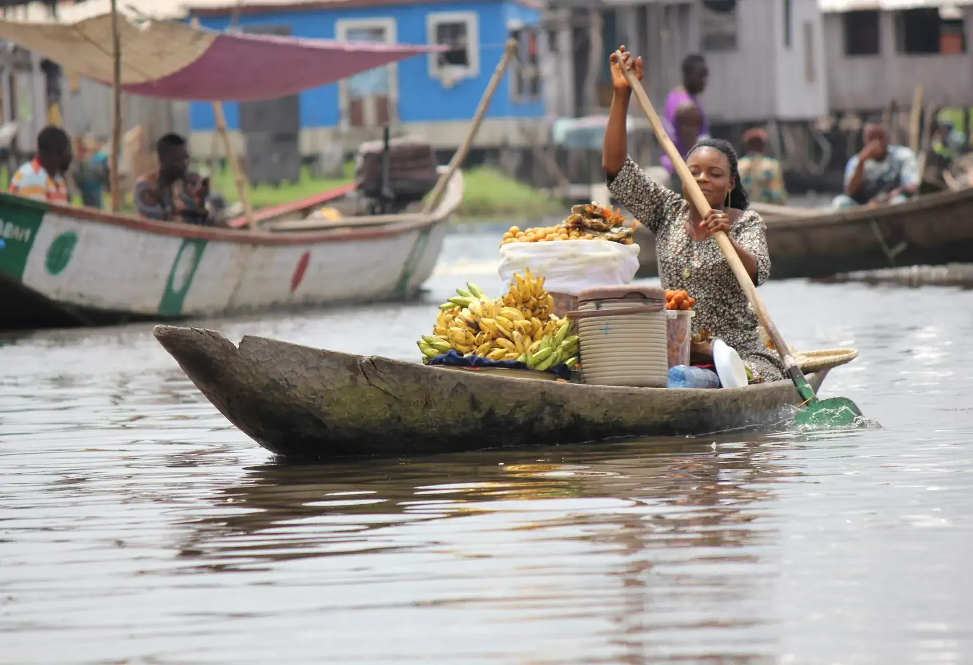 A woman at Ganvié