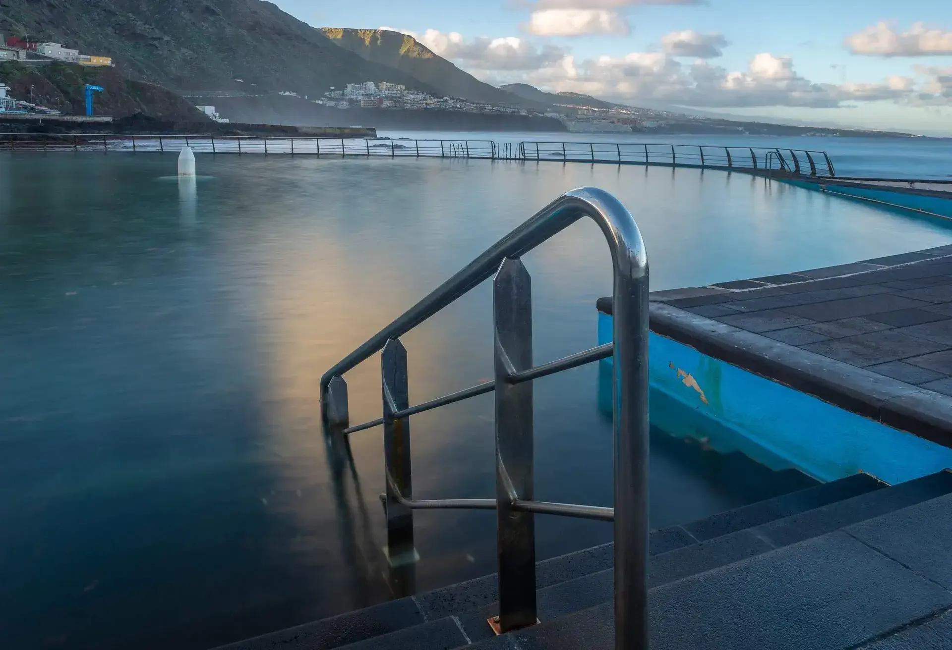 Swimming pool of Punta del Hidalgo, Tenerife island, Spain