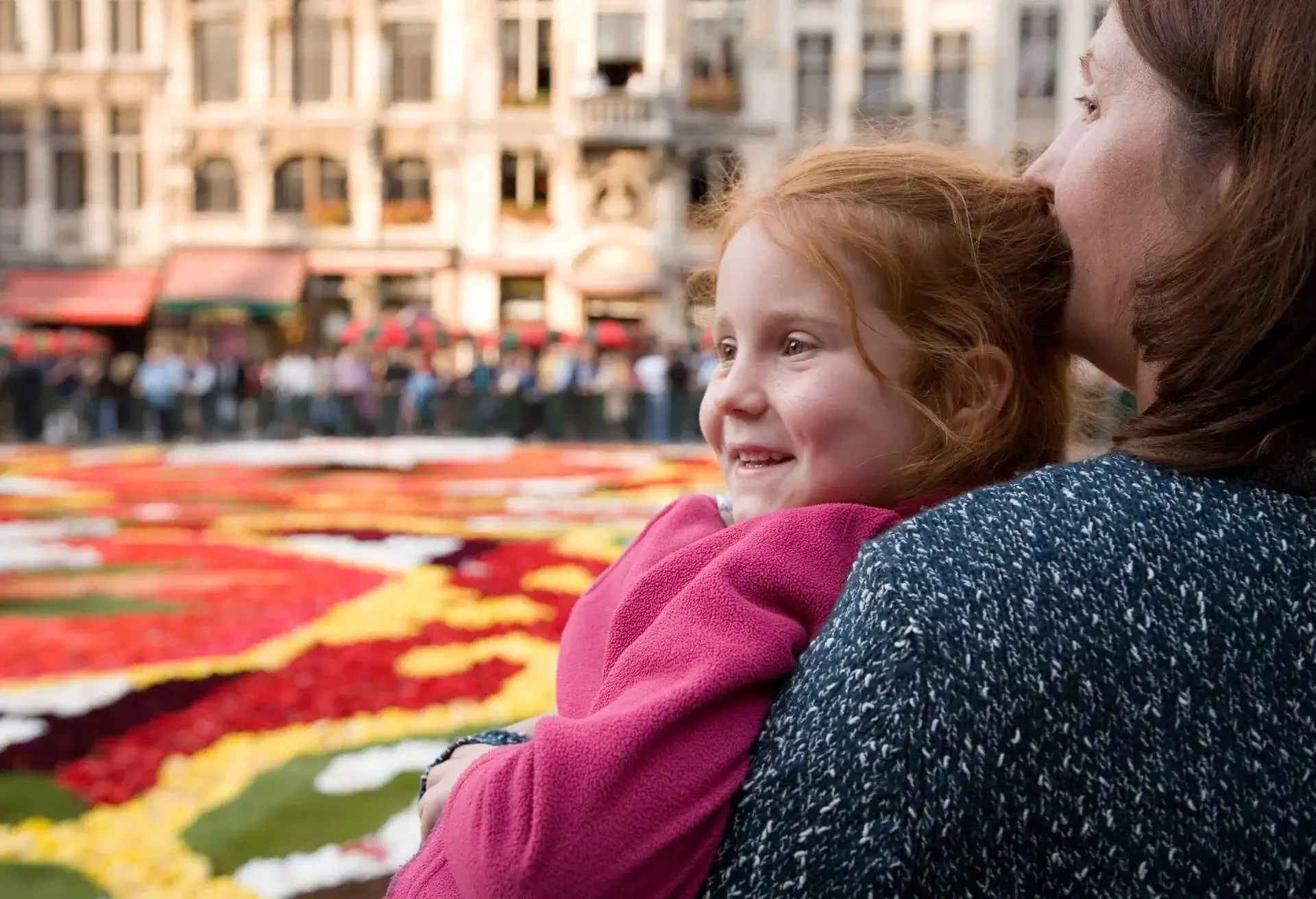 child with mom in Belgium