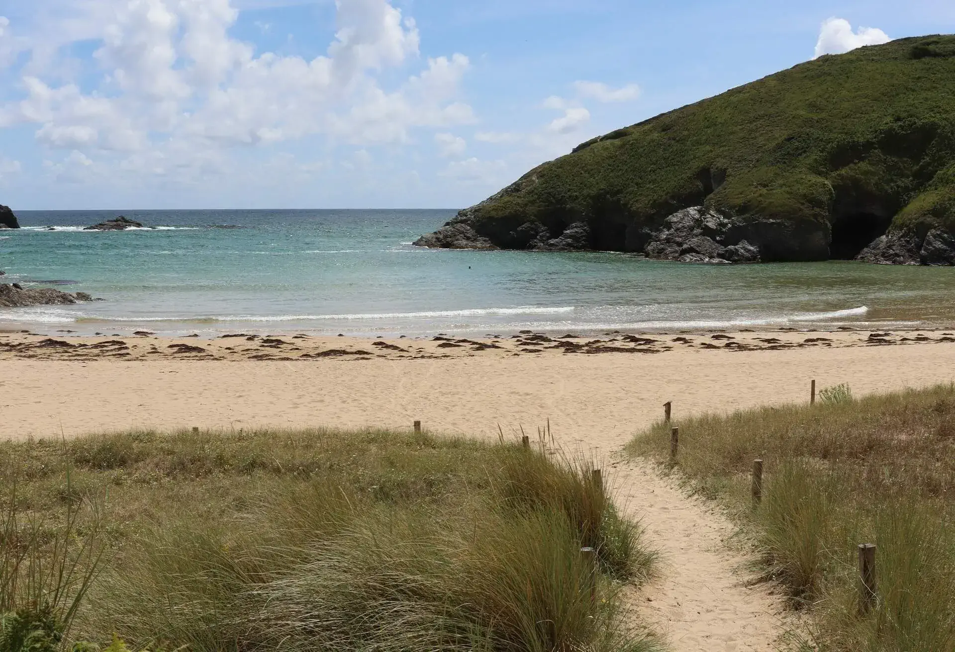 La très belle plage Herlin à Bangor située à Belle Ile en Mer en Bretagne