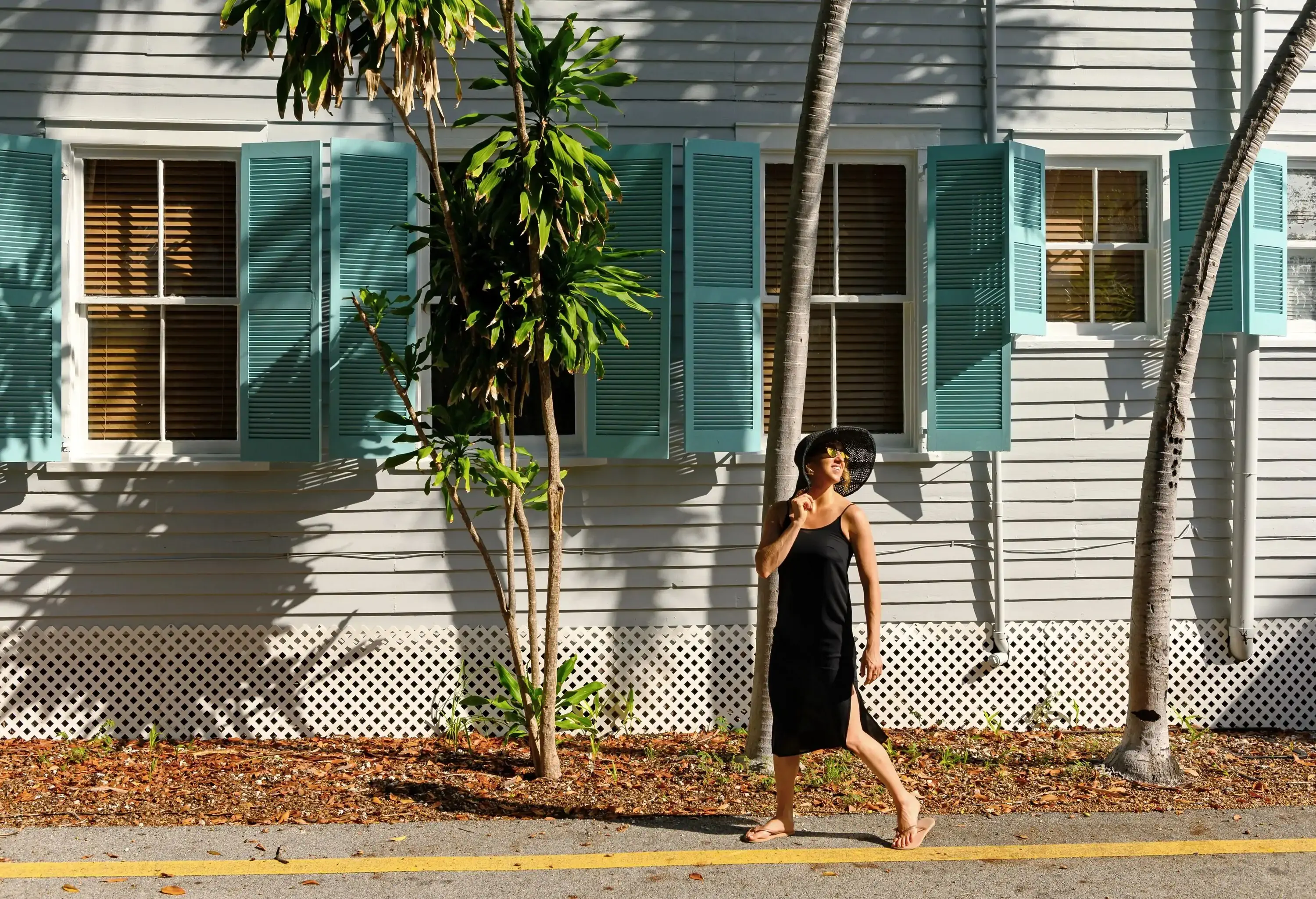 Woman walking in Key West Florida