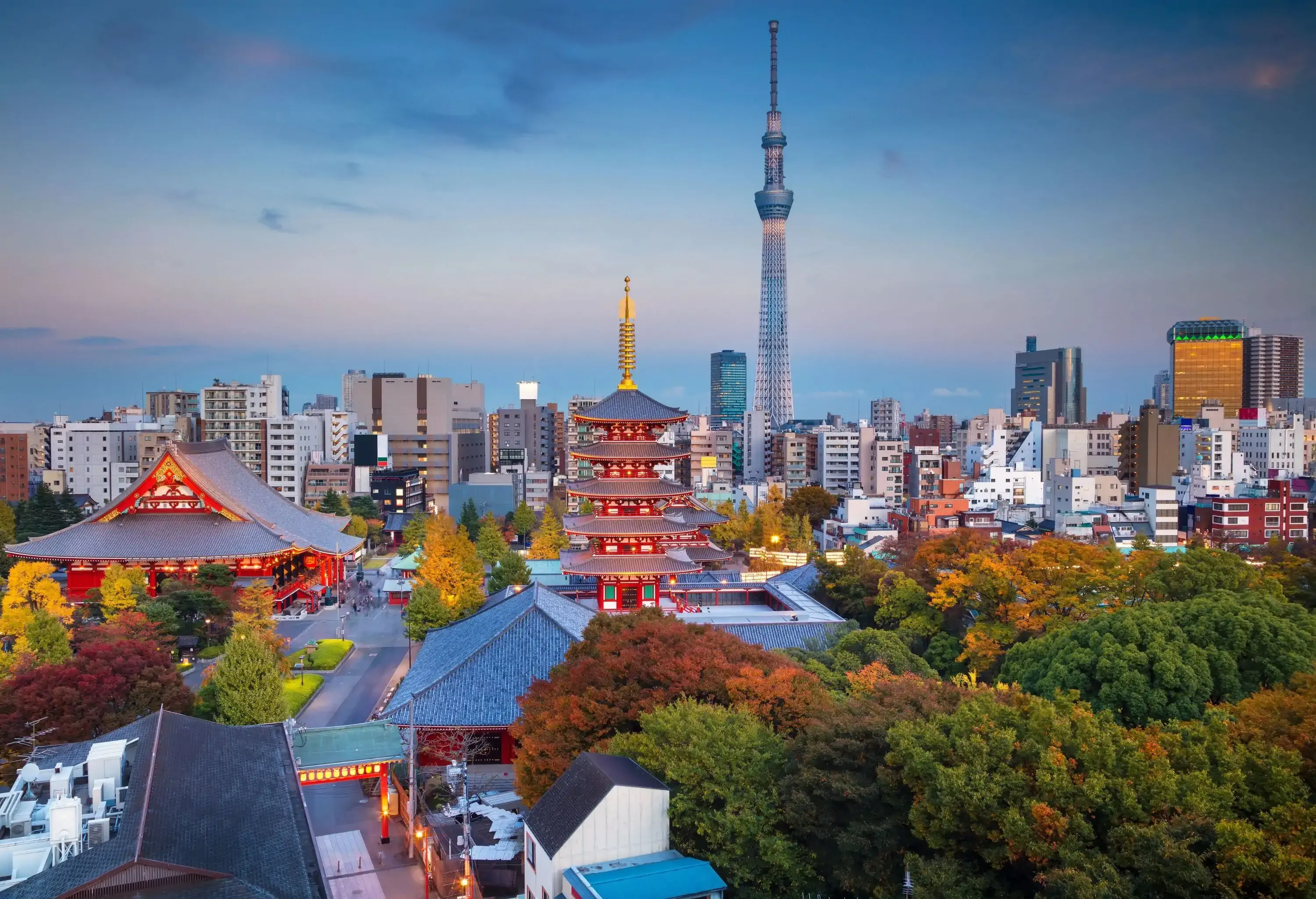 Tokyo. Cityscape image of Tokyo skyline with Sensoji temple during twilight in Japan.; Shutterstock ID 756800449